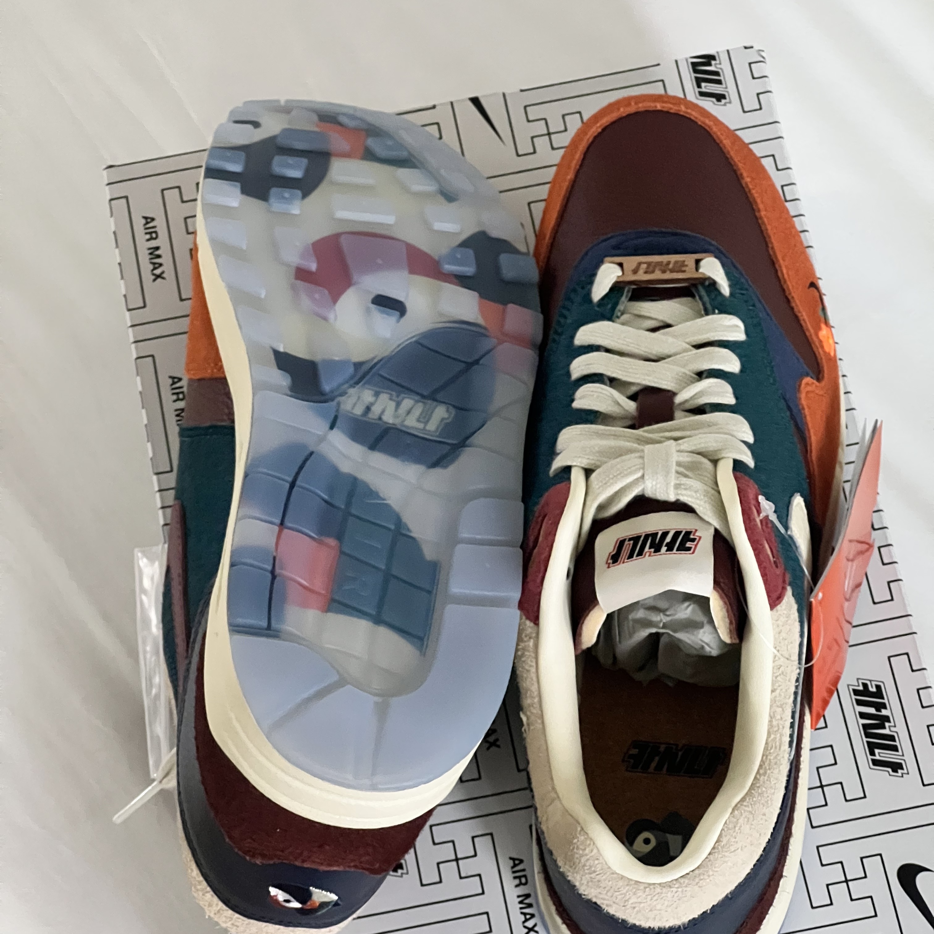 Nike x Kasina Air Max 1 SP Won-Ang Orange 착용 스타일 - 4