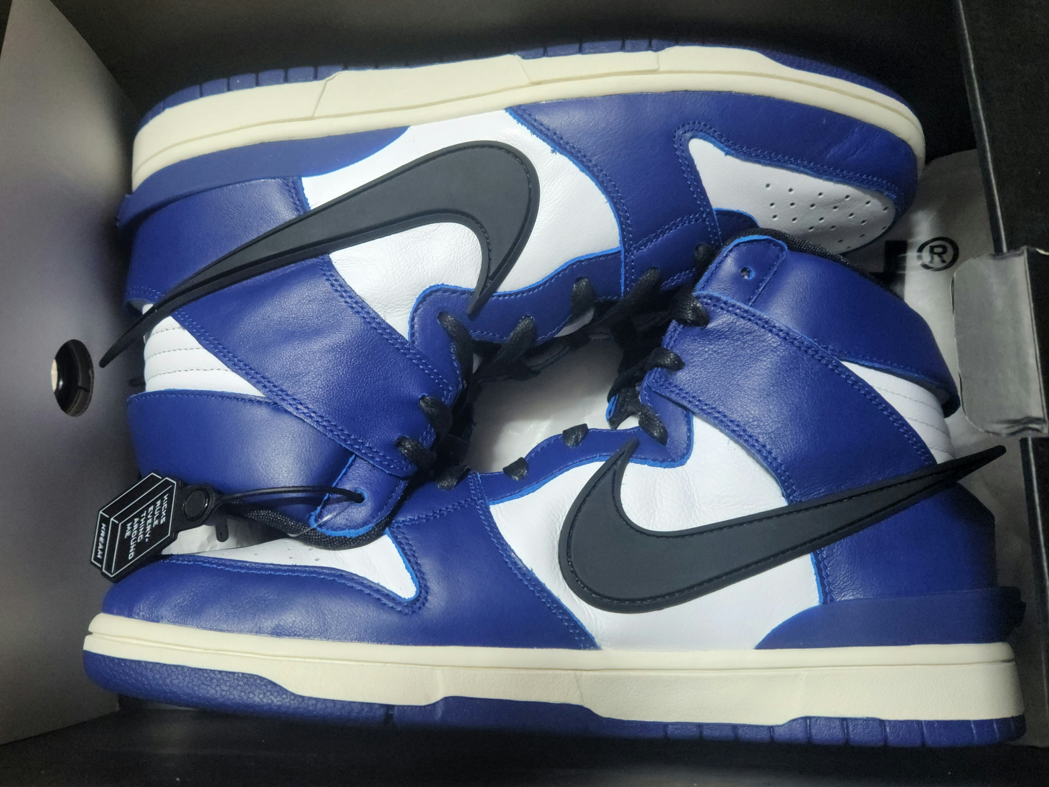 Nike x Ambush Dunk High Deep Royal Blue 착용 스타일 - 1