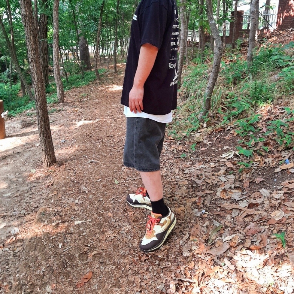 Nike x Travis Scott Air Max 1 Cact.us Brown 착용 스타일