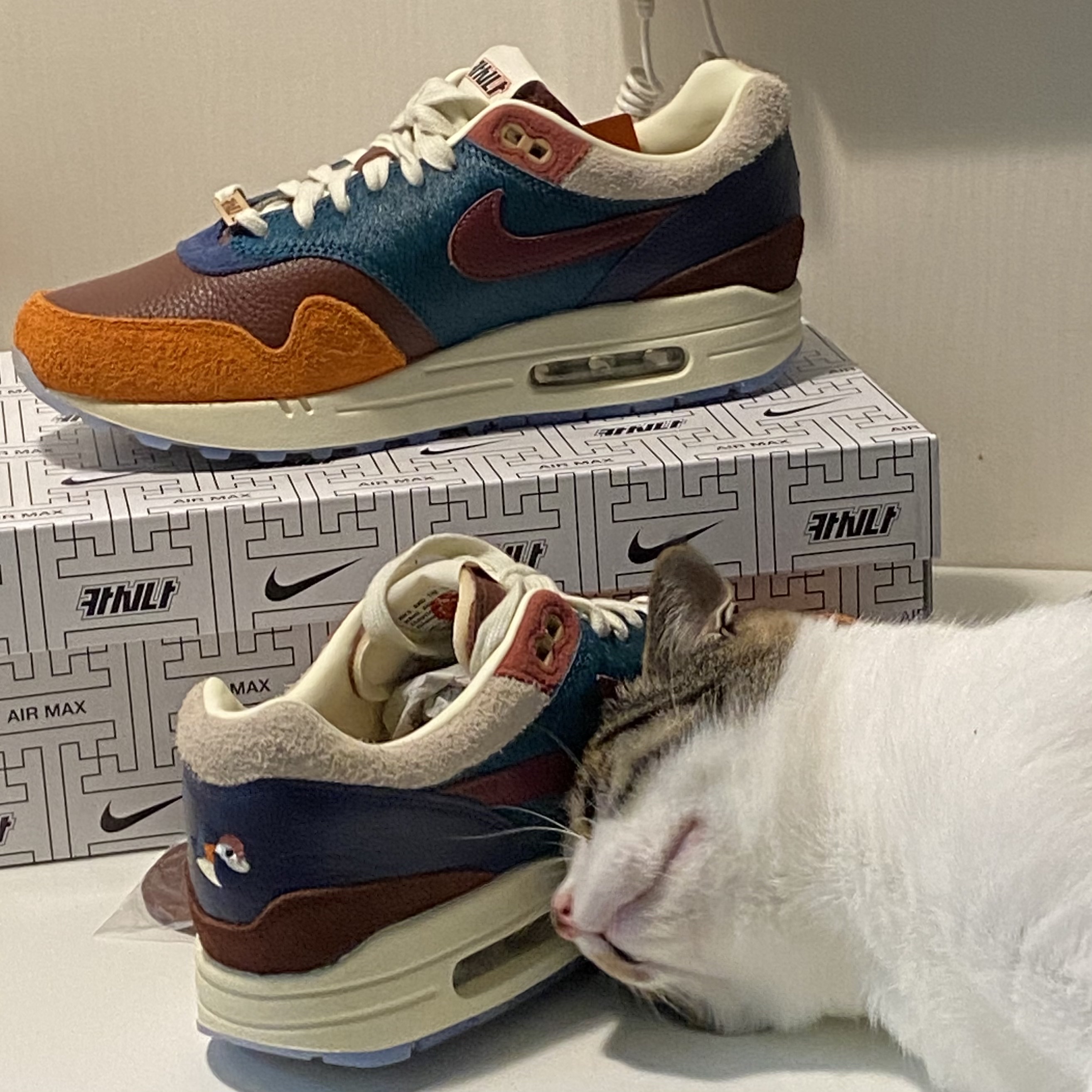 Nike x Kasina Air Max 1 SP Won-Ang Orange 착용 스타일 - 3