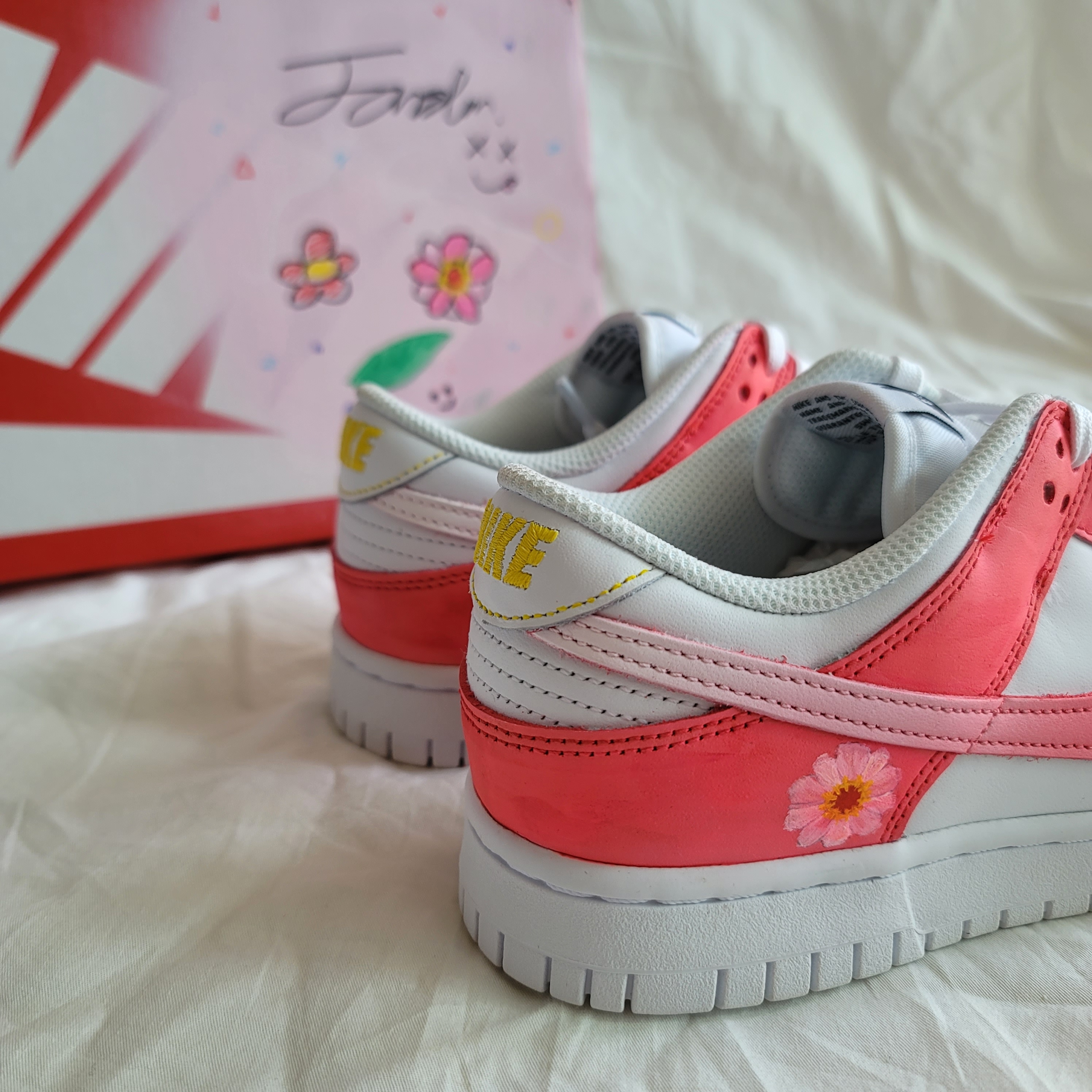 (W) Nike Dunk Low Rose Whisper, (W) Nike Dunk Low Black 착용 스타일 - 3