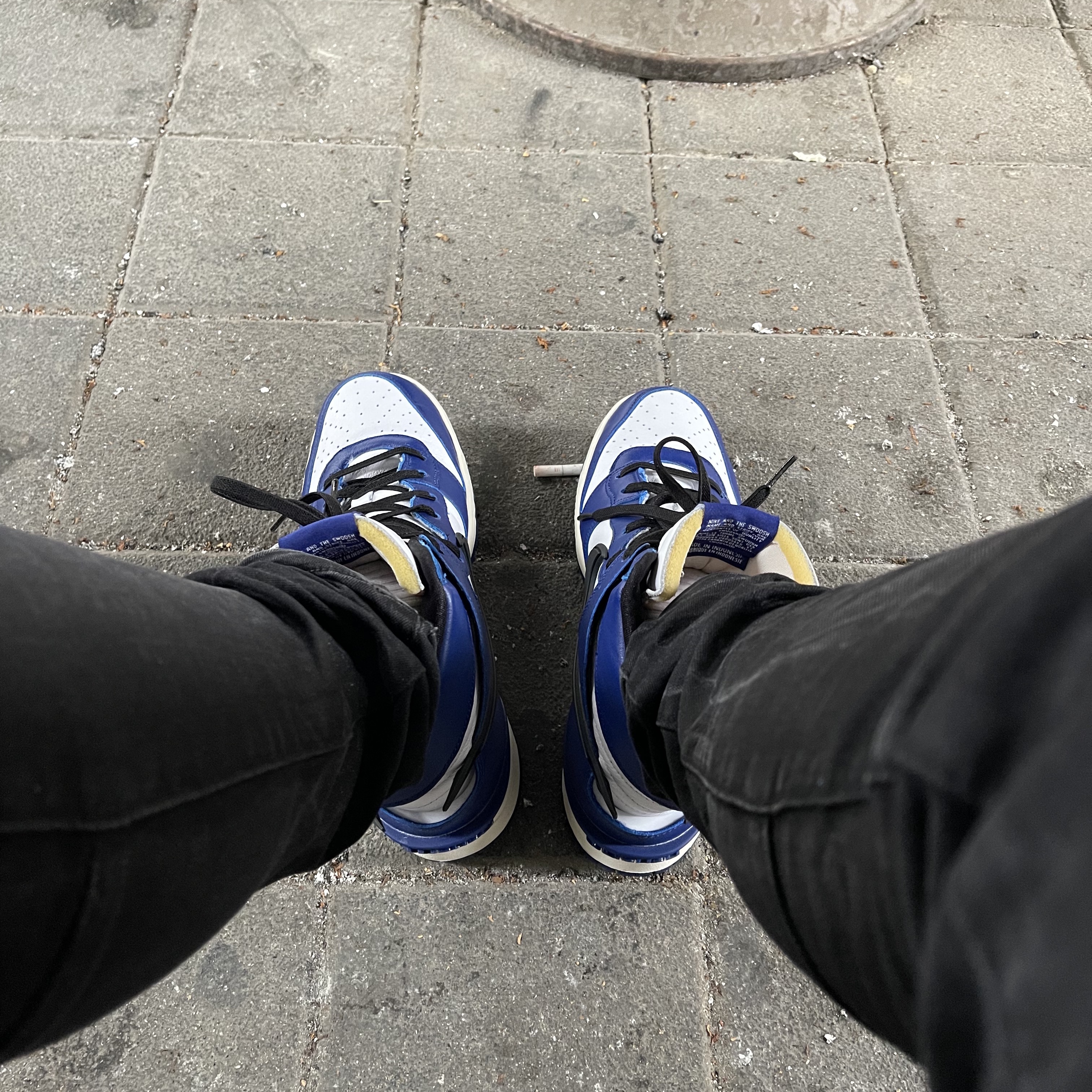 Nike x Ambush Dunk High Deep Royal Blue 착용 스타일 - 2
