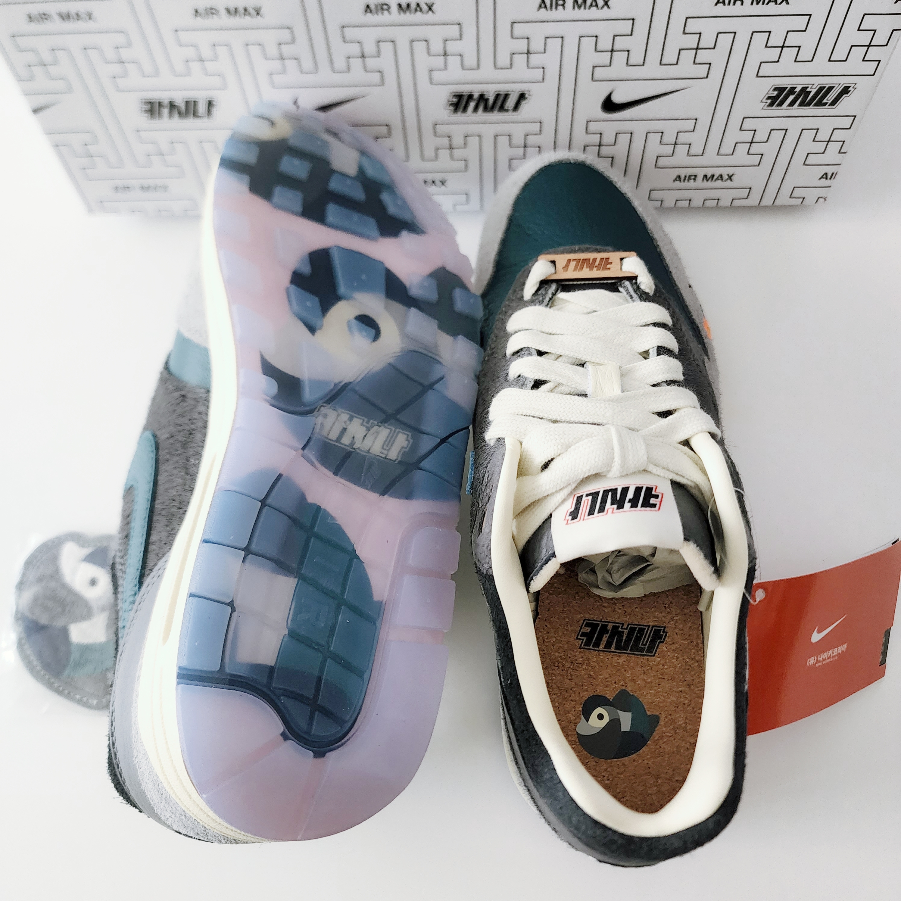 Nike x Kasina Air Max 1 SP Won-Ang Particle Grey 착용 스타일 - 3