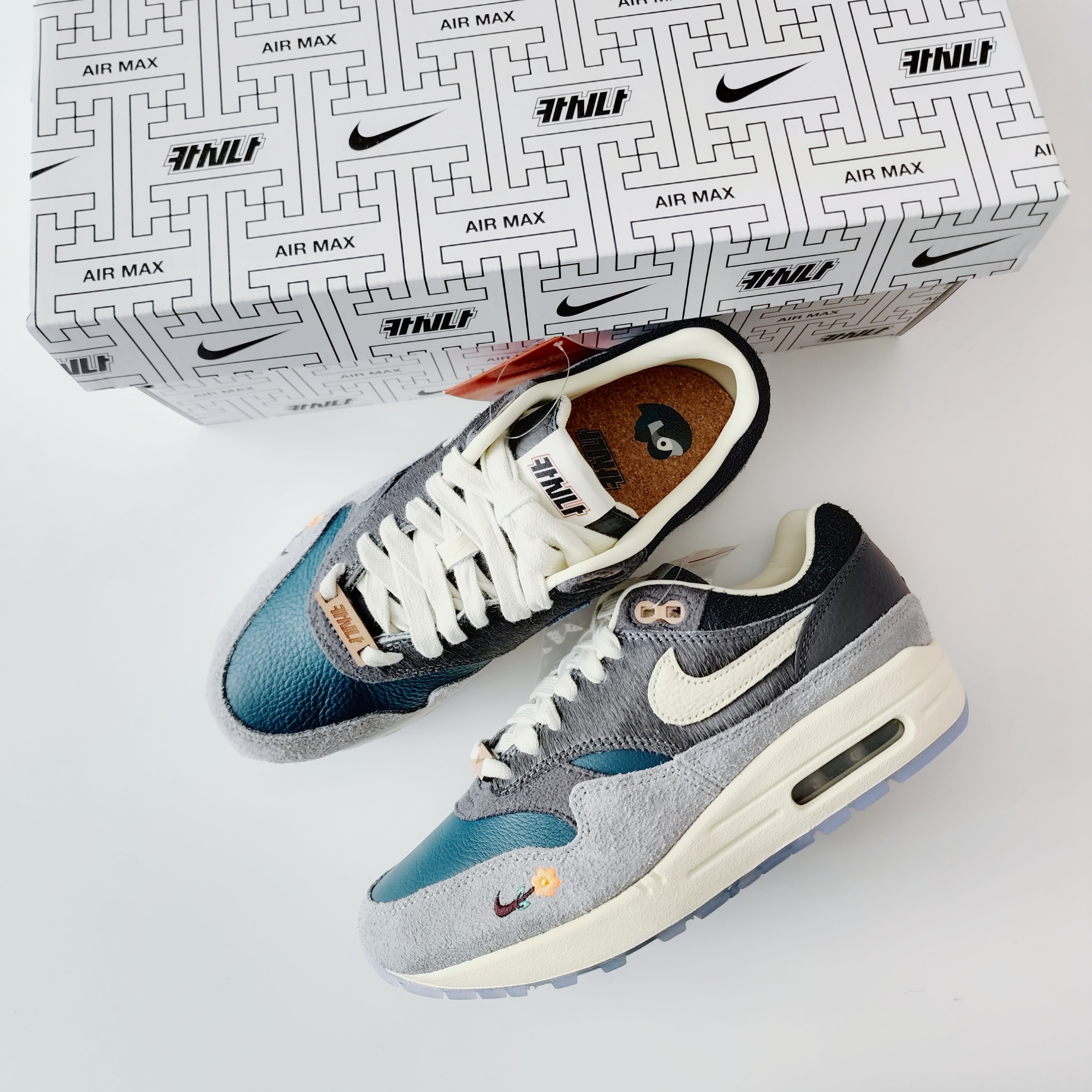 Nike x Kasina Air Max 1 SP Won-Ang Particle Grey 착용 스타일 - 1