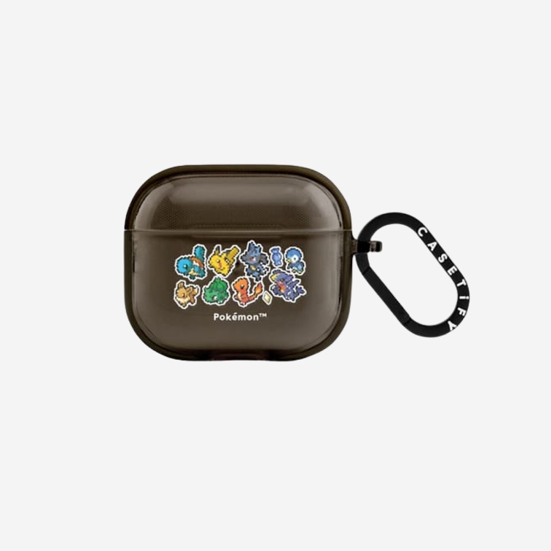 Casetify x Pokemon Pixel Sticker Mania AirPods 3rd Gen Case TPU Black 상세 이미지 1