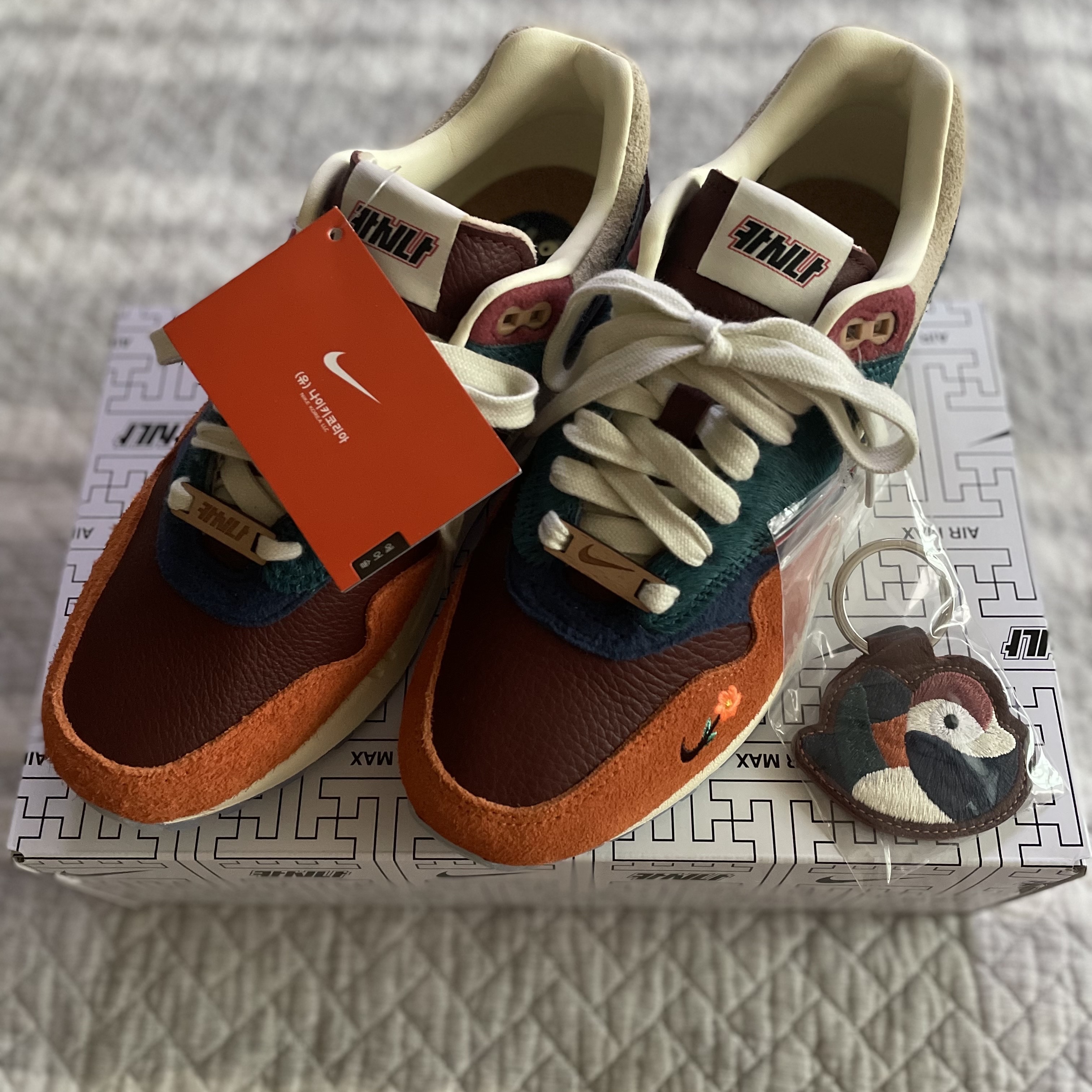 Nike x Kasina Air Max 1 SP Won-Ang Orange 착용 스타일