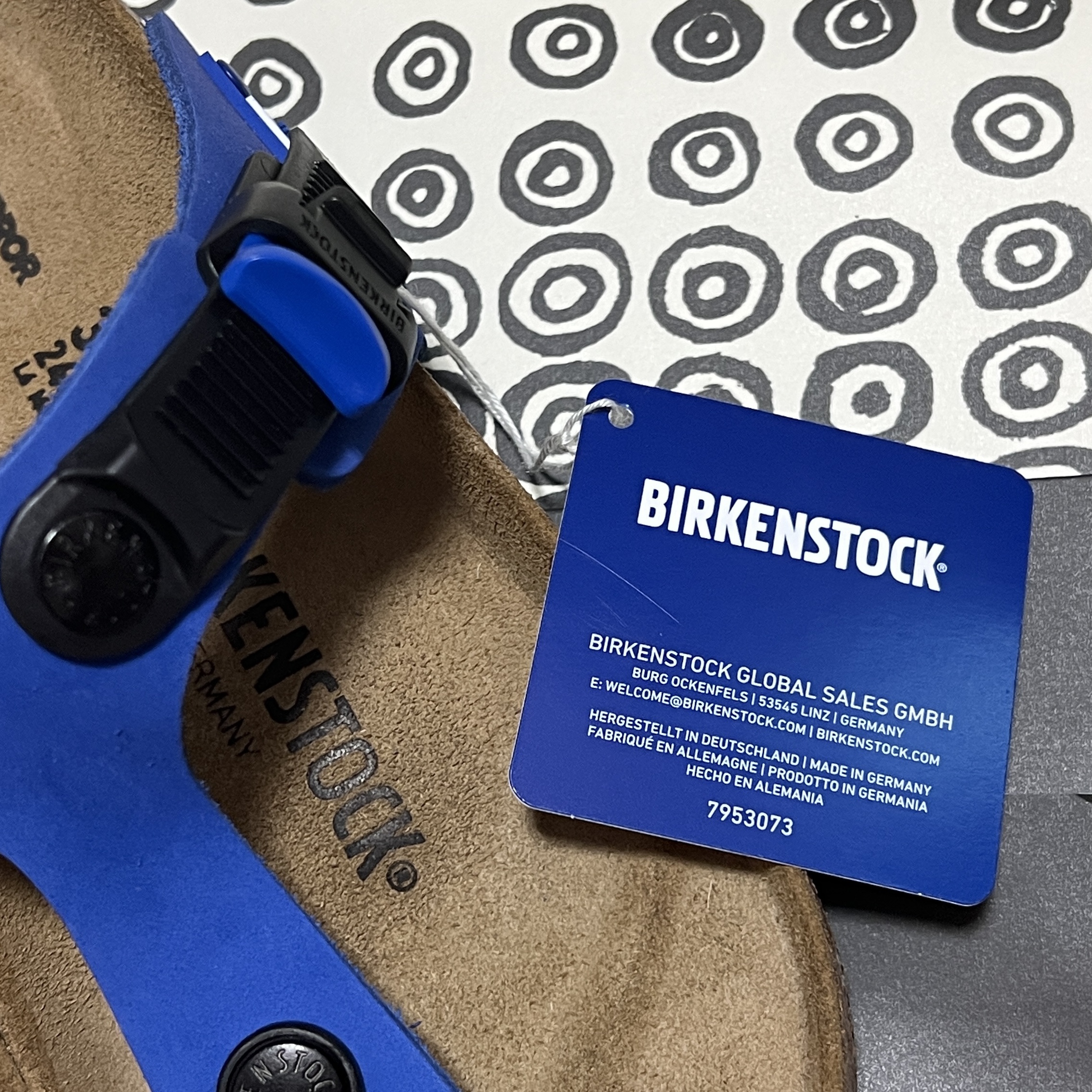Birkenstock x Ader Error Gizeh Tech Ultra Blue 착용 스타일