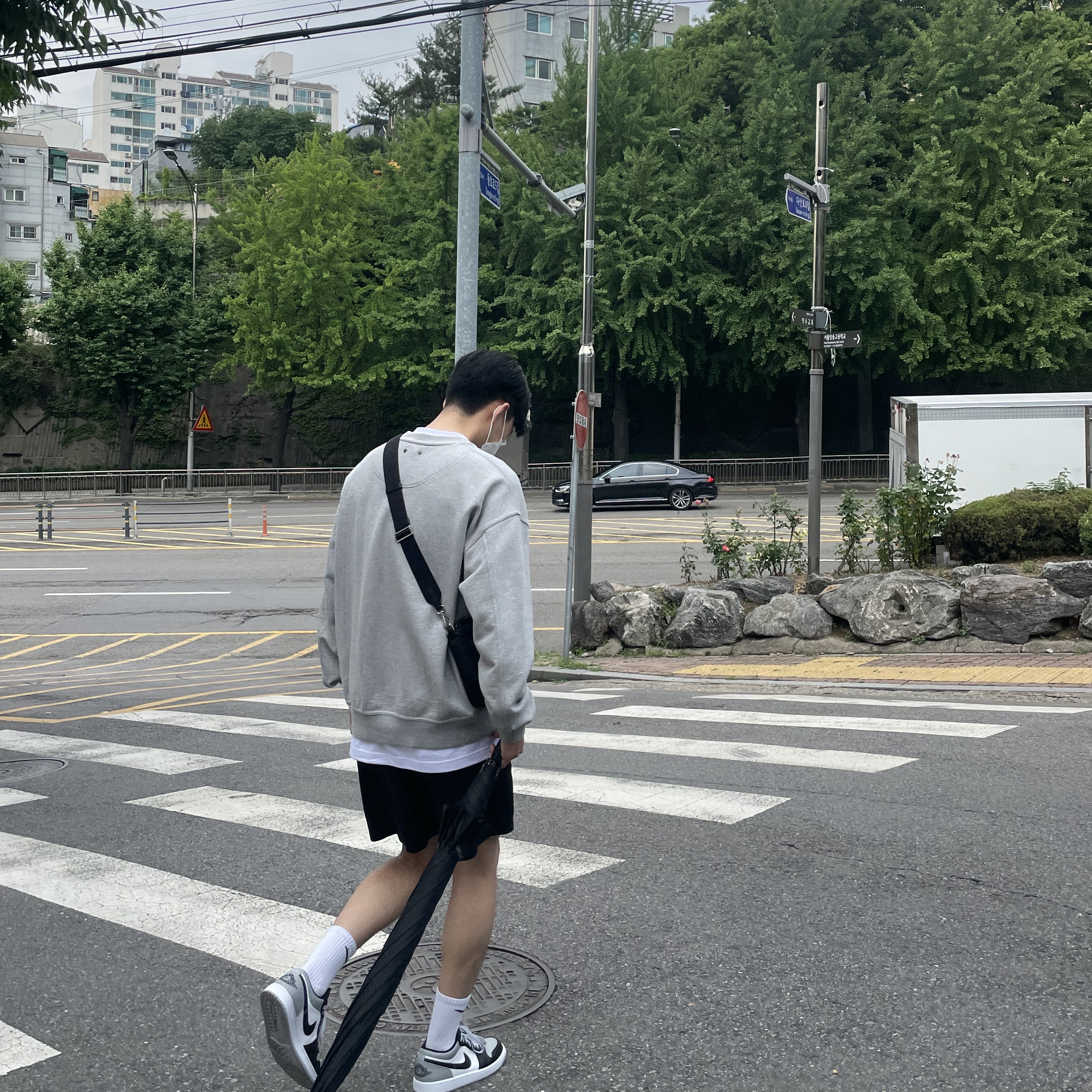Jordan 1 Low Light Smoke Grey Black 착용 스타일