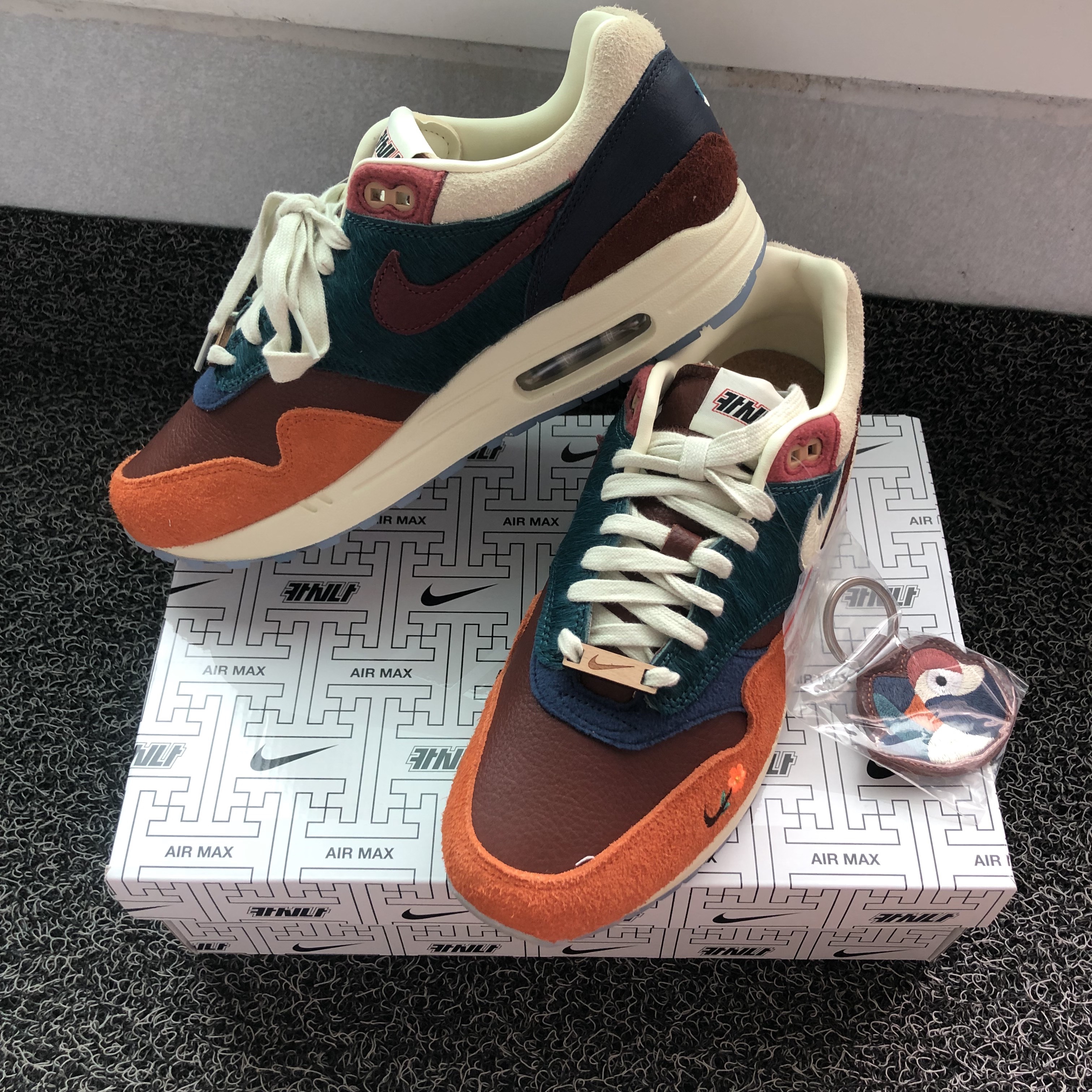 Nike x Kasina Air Max 1 SP Won-Ang Orange 착용 스타일 - 1