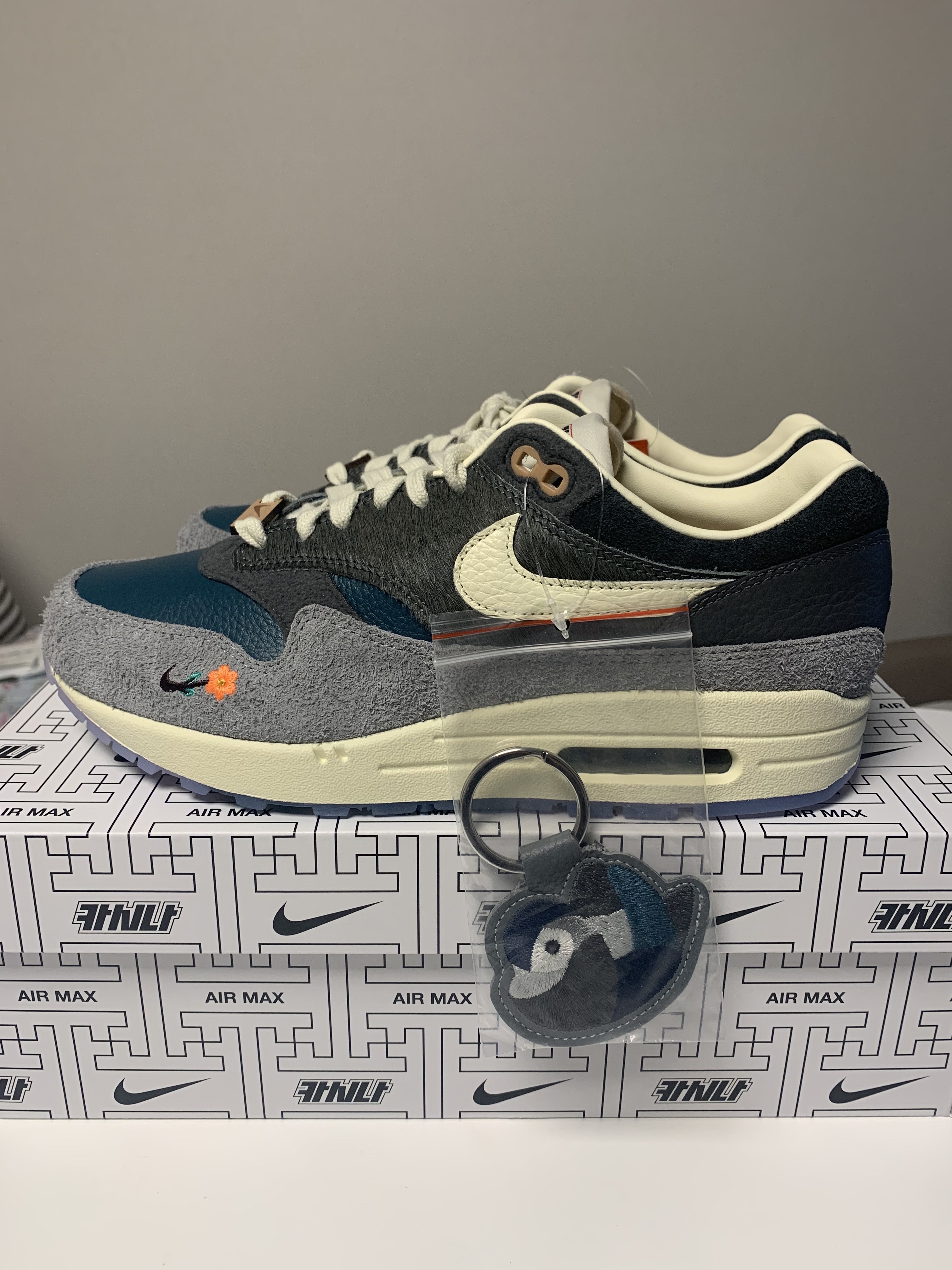 Nike x Kasina Air Max 1 SP Won-Ang Particle Grey 착용 스타일 - 3