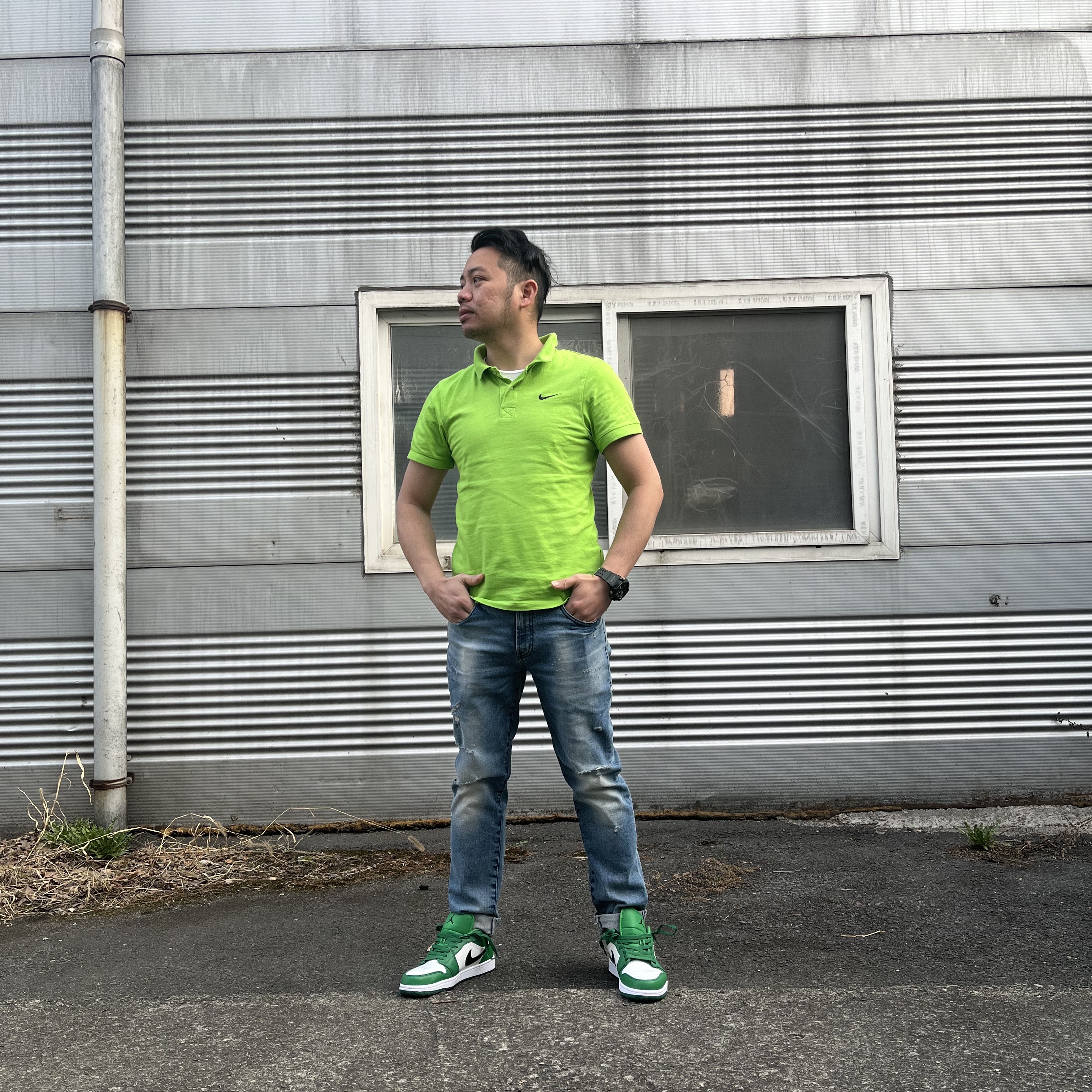 Jordan 1 Low Pine Green 착용 스타일