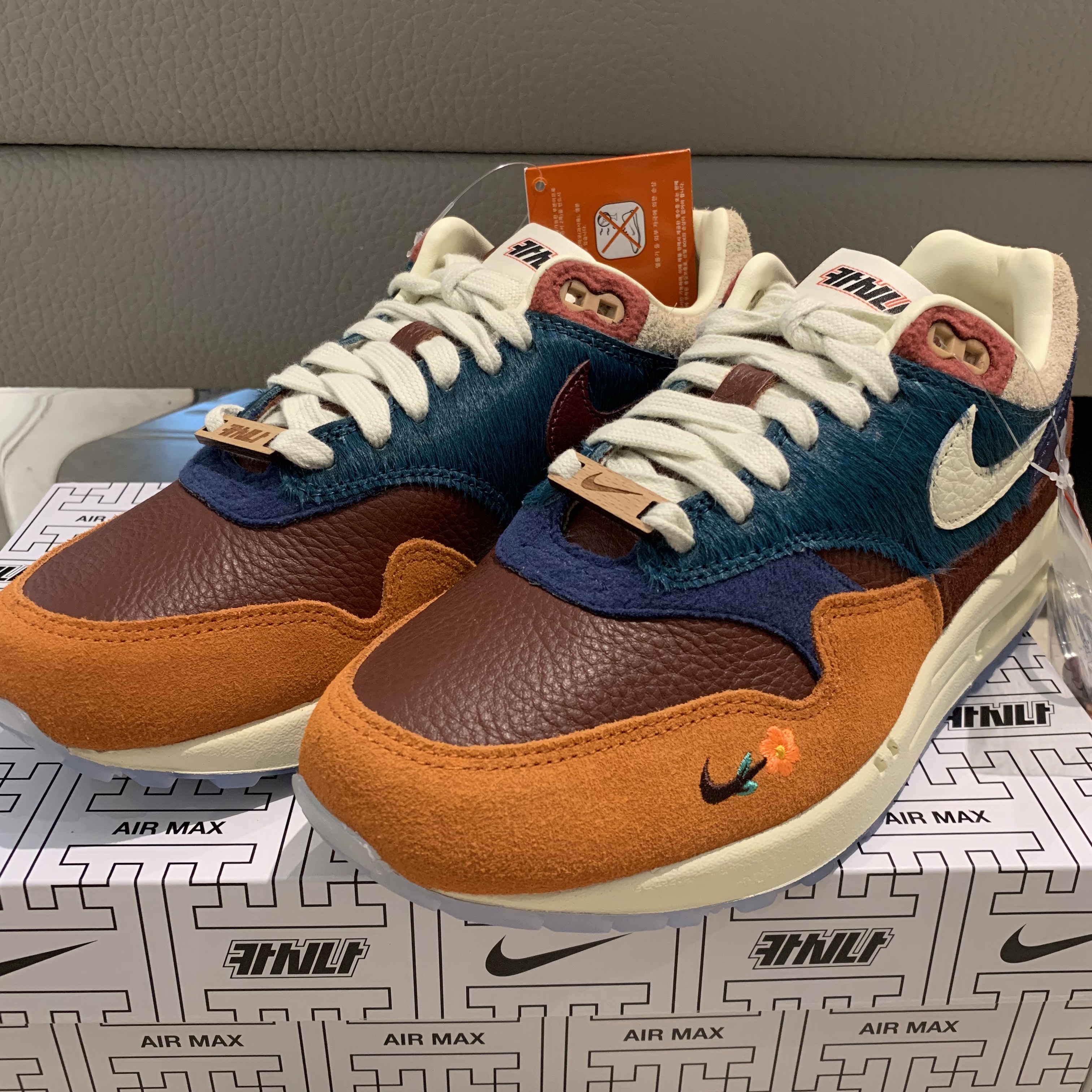 Nike x Kasina Air Max 1 SP Won-Ang Orange 착용 스타일 - 2