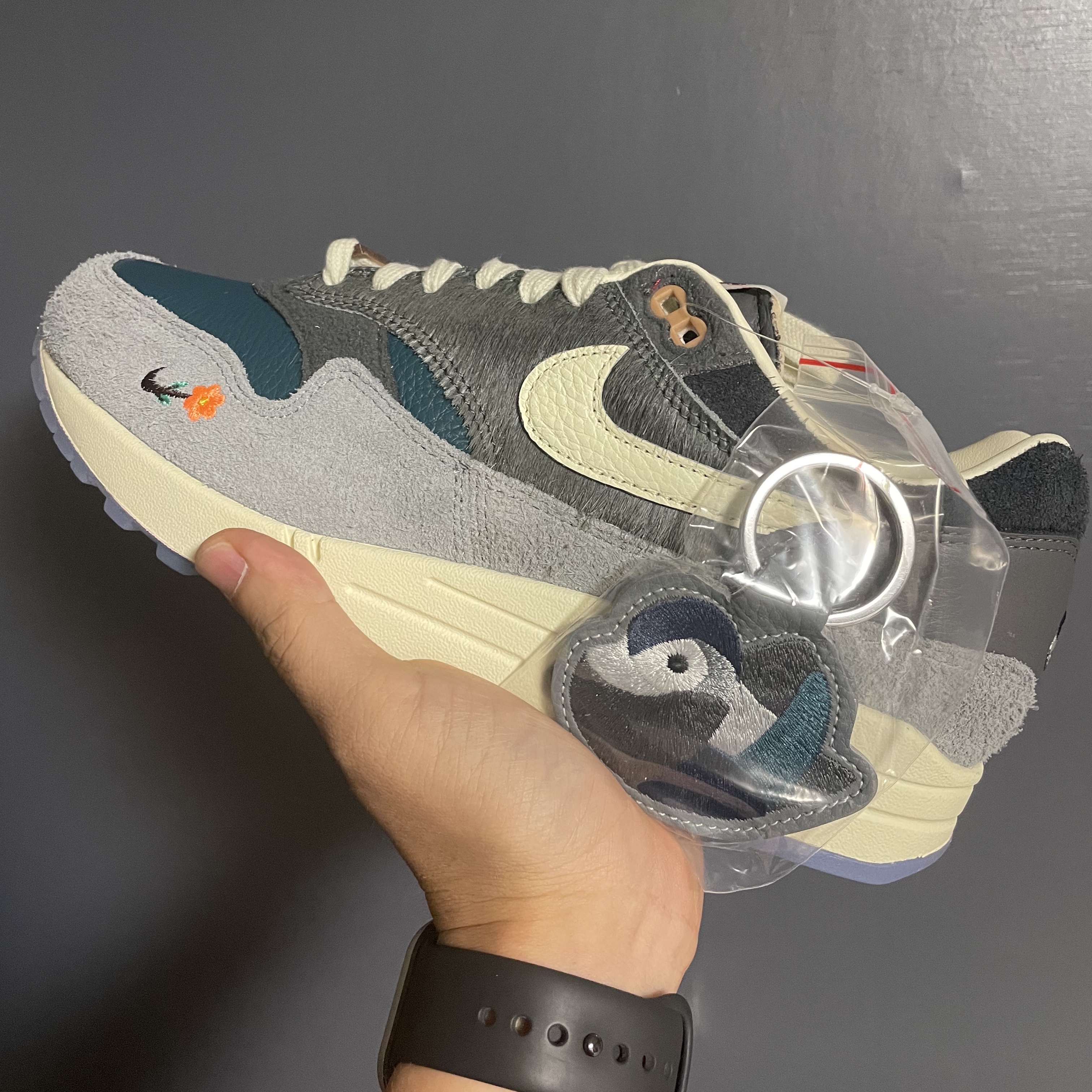 Nike x Kasina Air Max 1 SP Won-Ang Particle Grey 착용 스타일