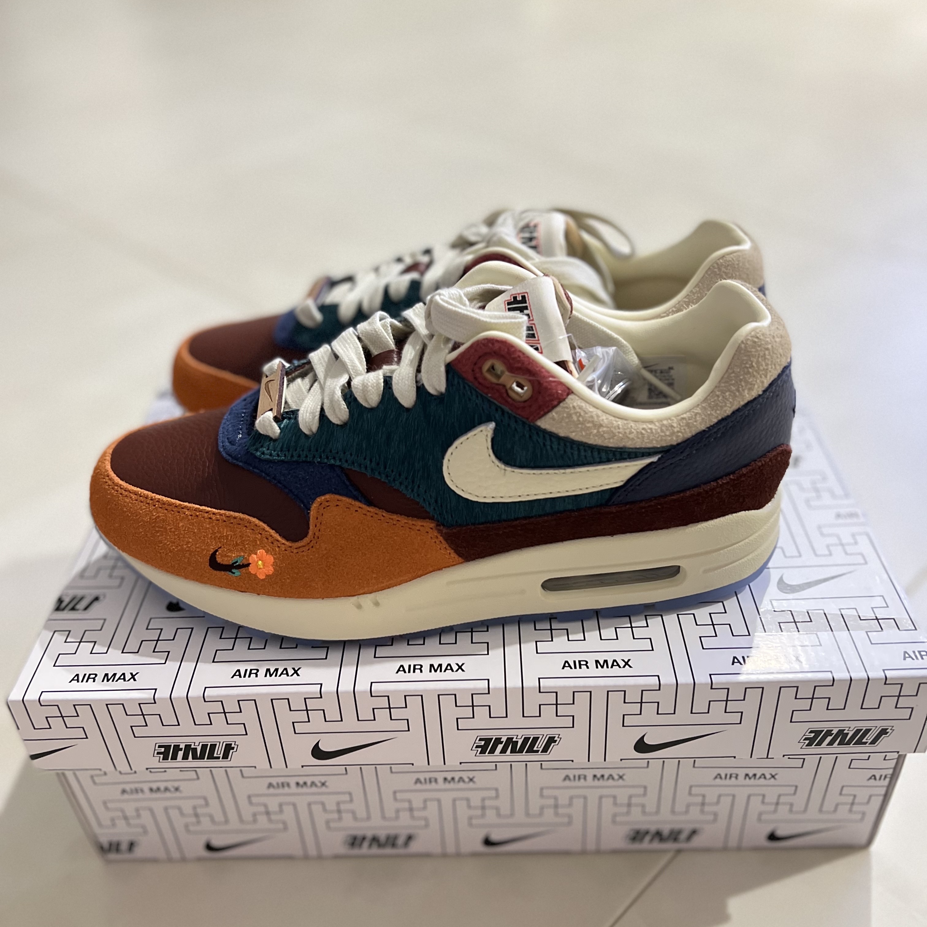 Nike x Kasina Air Max 1 SP Won-Ang Orange 착용 스타일