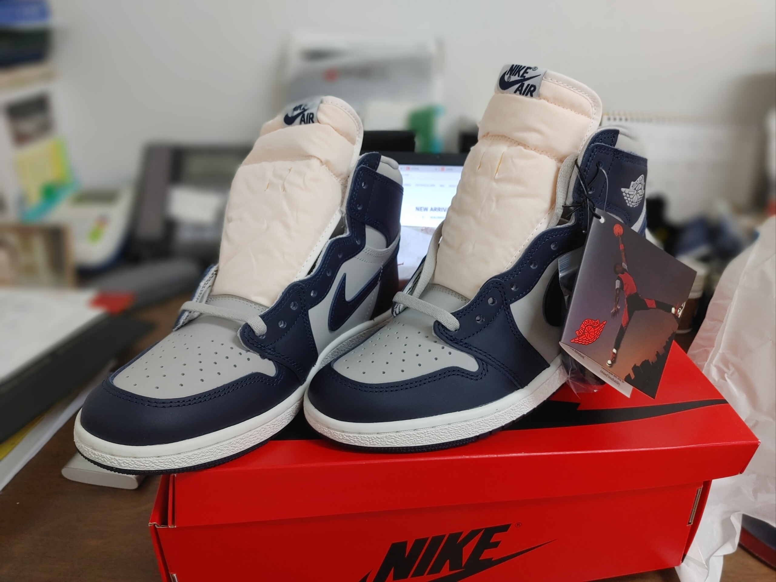 Jordan 1 High 85 College Navy 착용 스타일 - 1