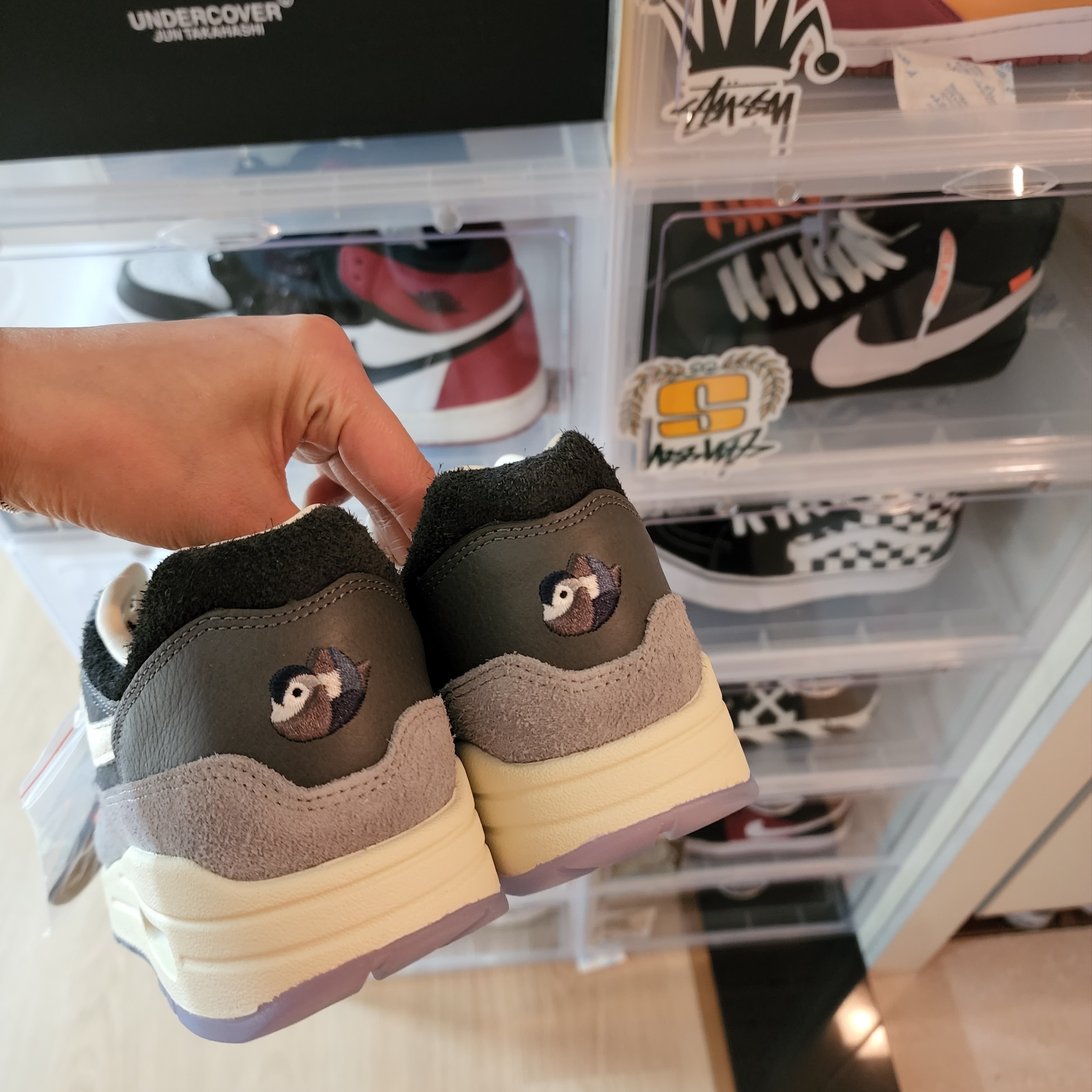 Nike x Kasina Air Max 1 SP Won-Ang Particle Grey (With Special Gift), Nike x Kasina Air Max 1 SP Won-Ang Particle Grey 착용 스타일 - 3