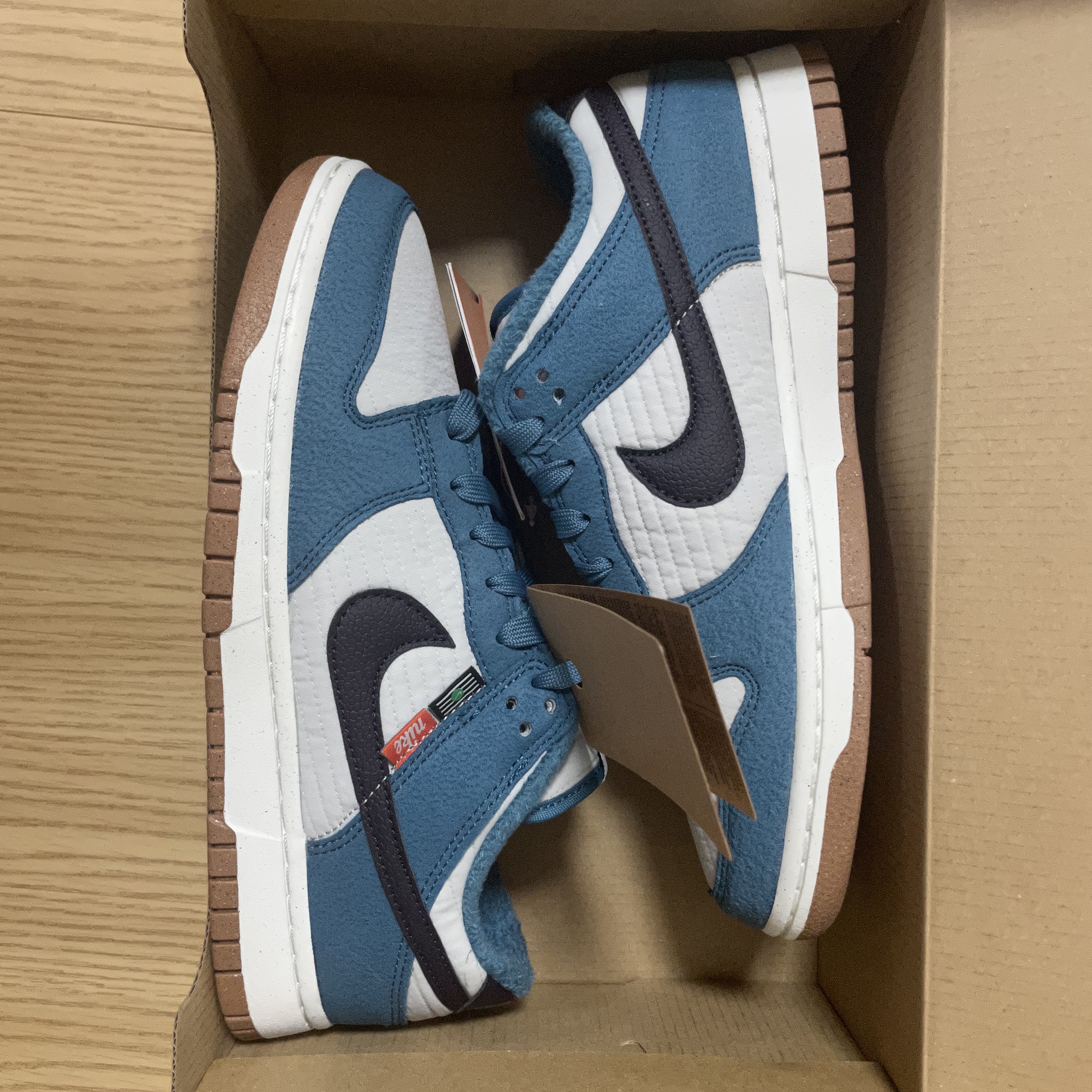 Nike Dunk Low Retro Next Nature Riftblue 착용 스타일 - 1