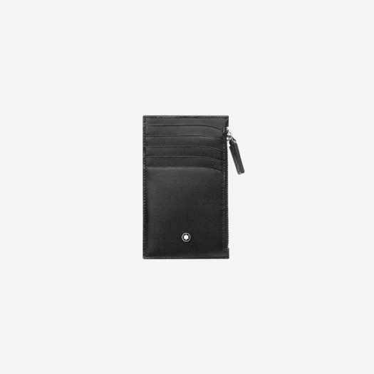 몽블랑 마이스터스튁 5cc 지퍼 포켓 카드 홀더 블랙