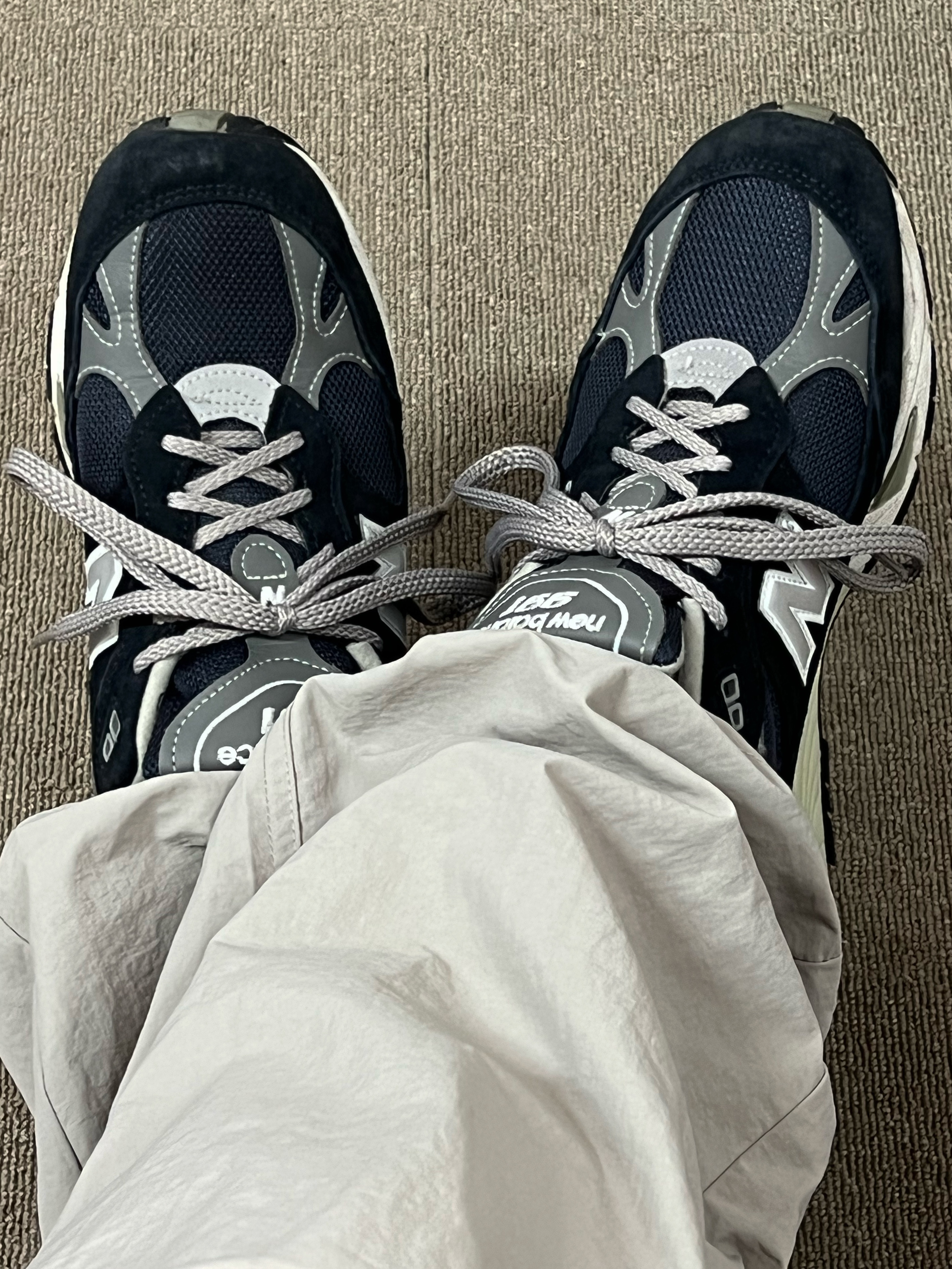 New Balance 991 Made in UK Navy 착용 스타일