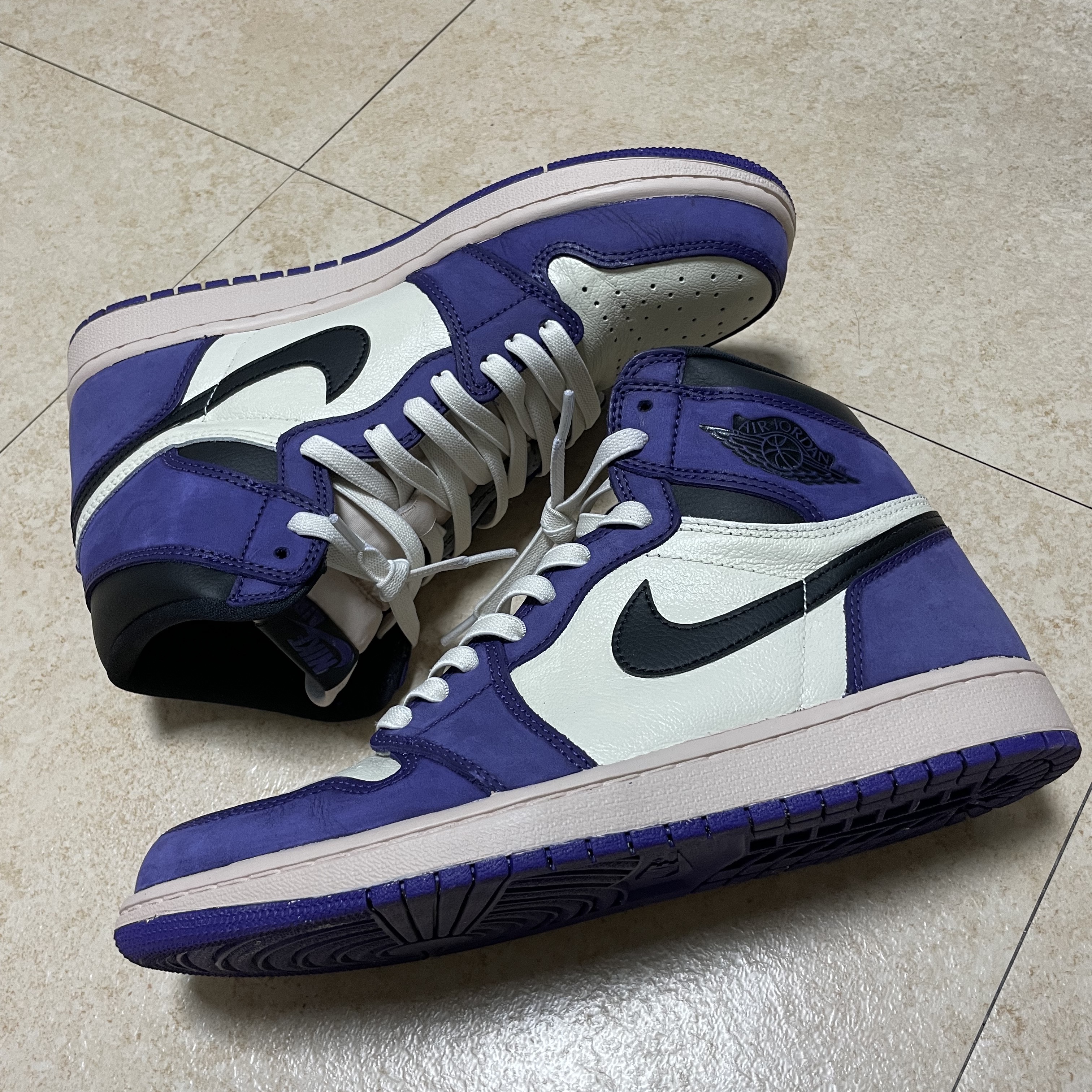 Jordan 1 Retro High OG Court Purple 2020 착용 스타일 - 2