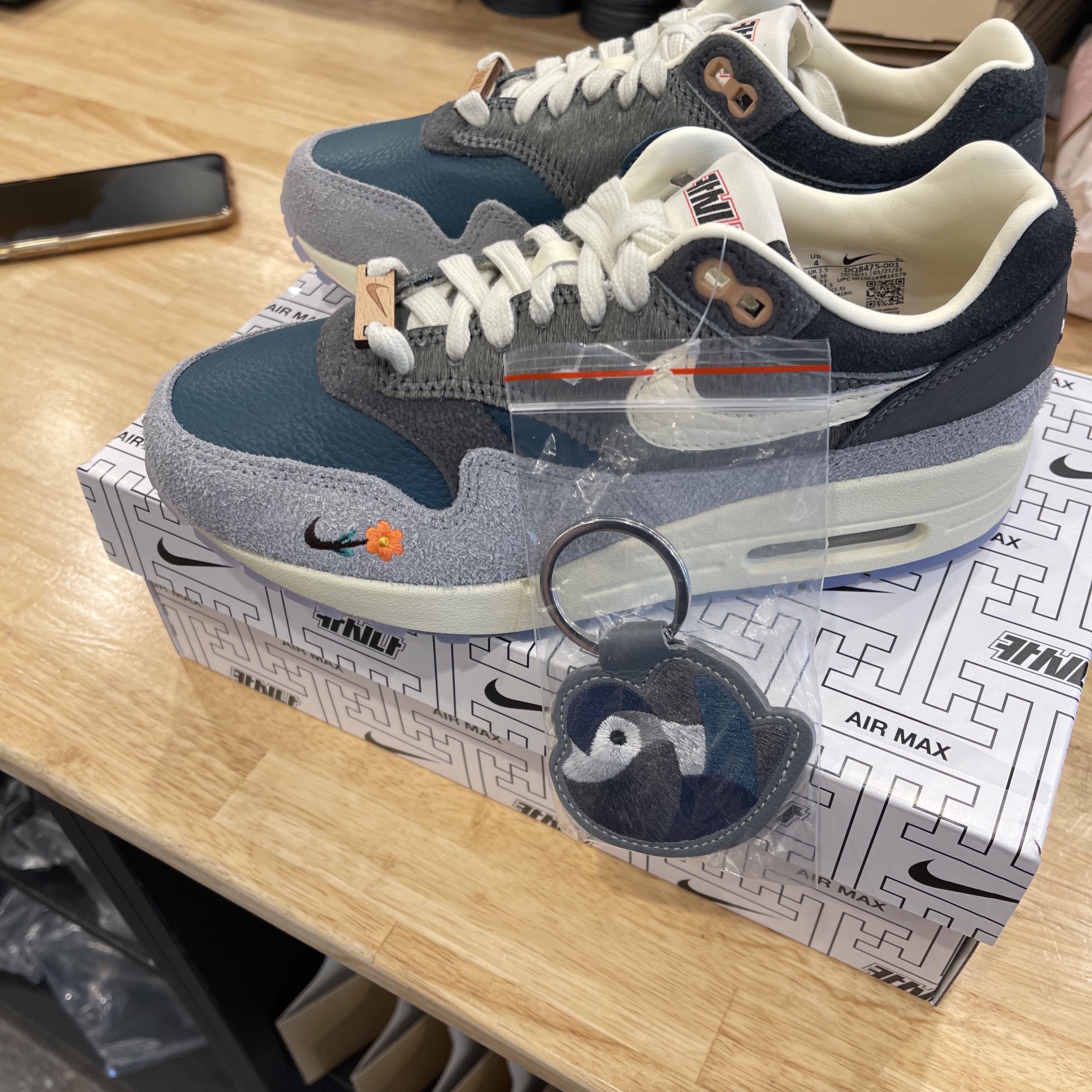Nike x Kasina Air Max 1 SP Won-Ang Particle Grey 착용 스타일 - 1