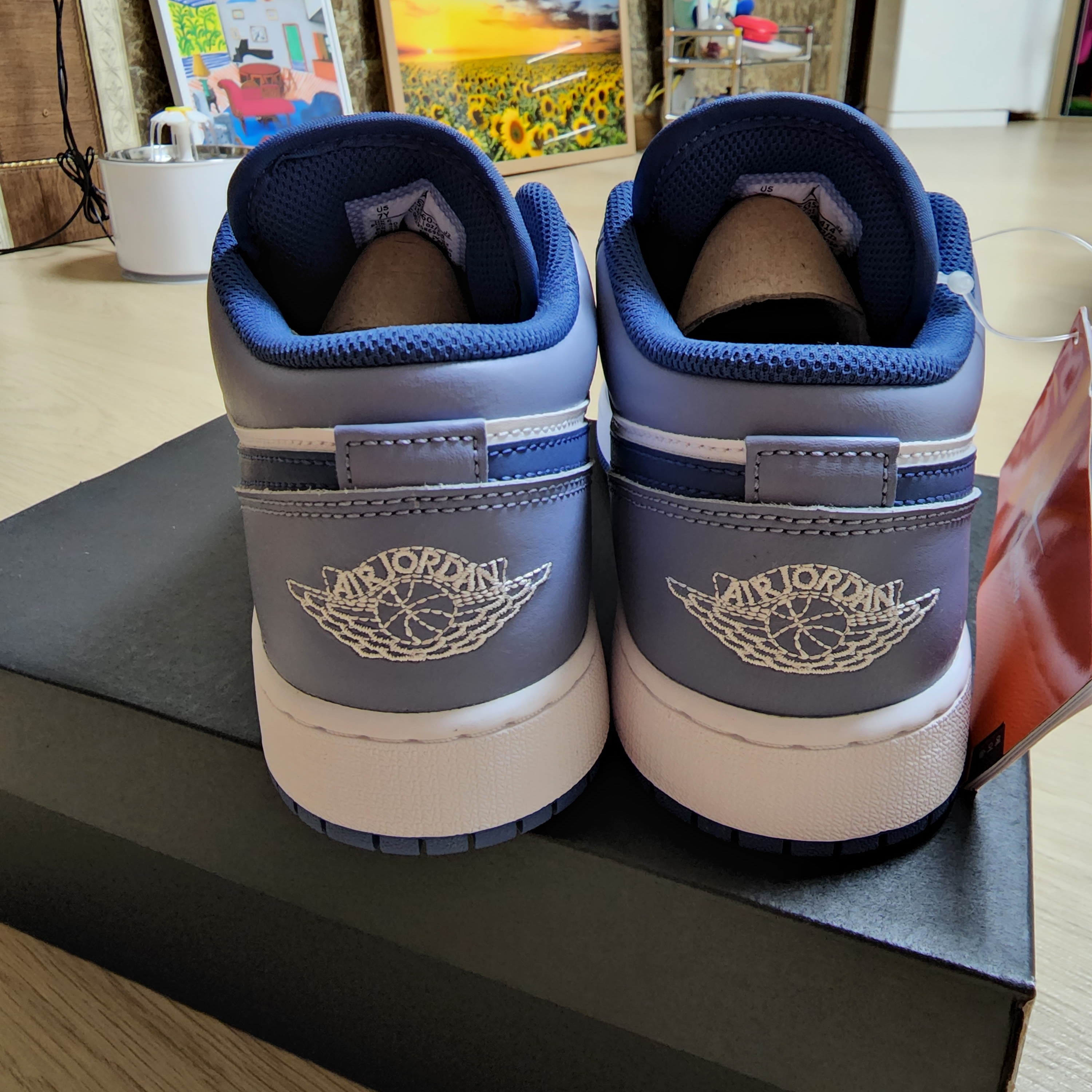 (GS) Jordan 1 Low SE Ashen Slate and Mystic Navy 착용 스타일 - 3
