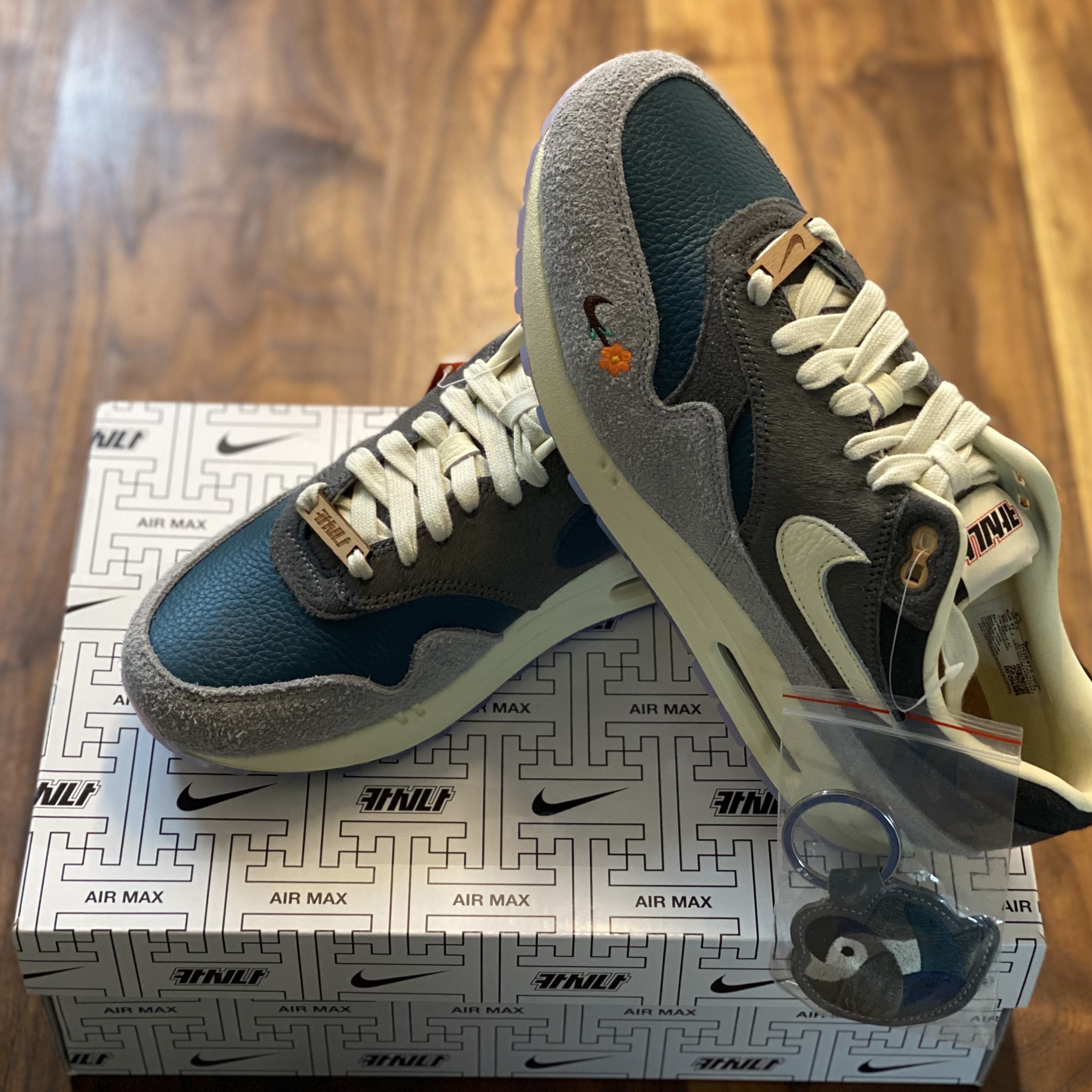 Nike x Kasina Air Max 1 SP Won-Ang Particle Grey 착용 스타일 - 2
