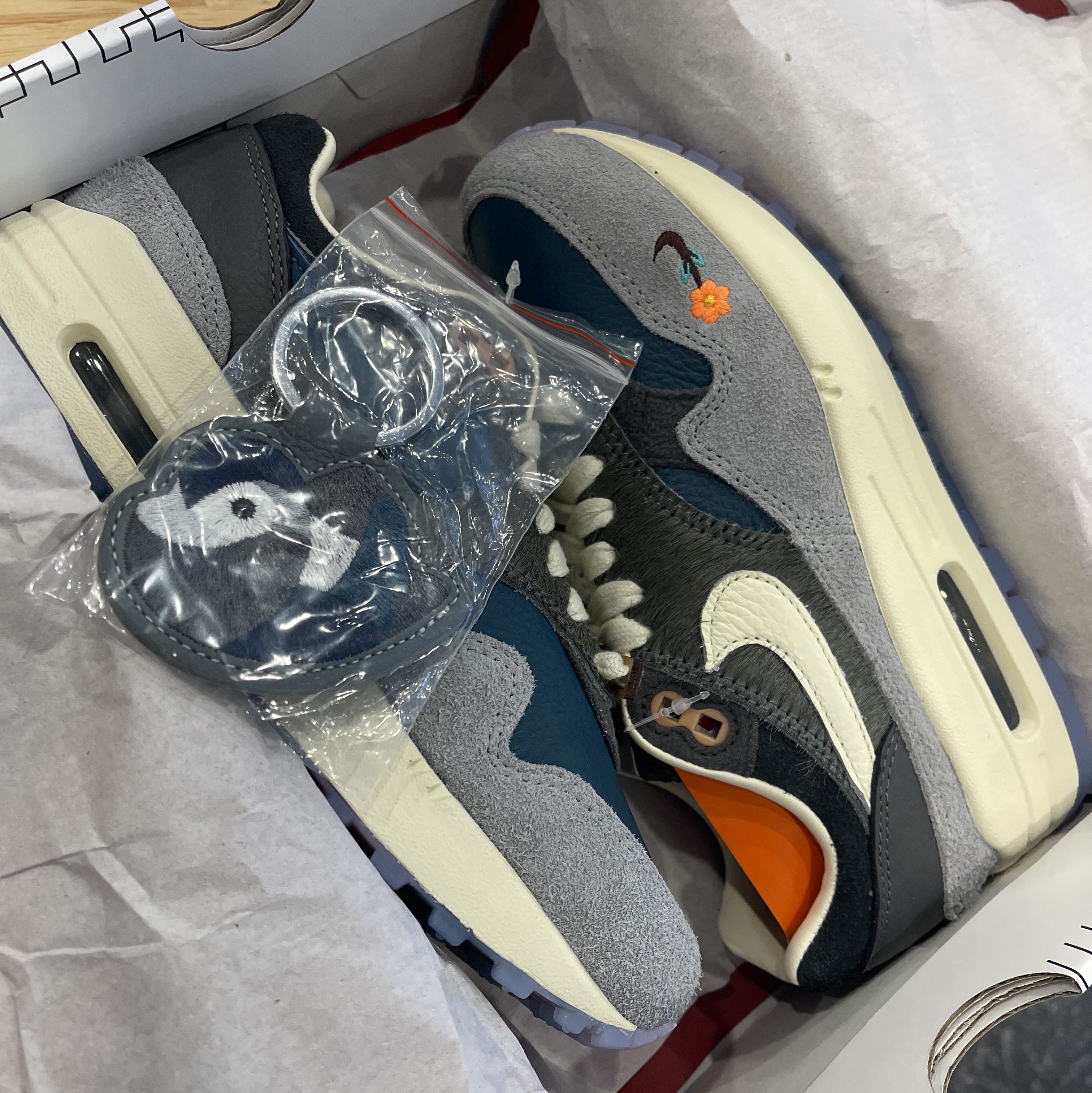 Nike x Kasina Air Max 1 SP Won-Ang Particle Grey 착용 스타일 - 4
