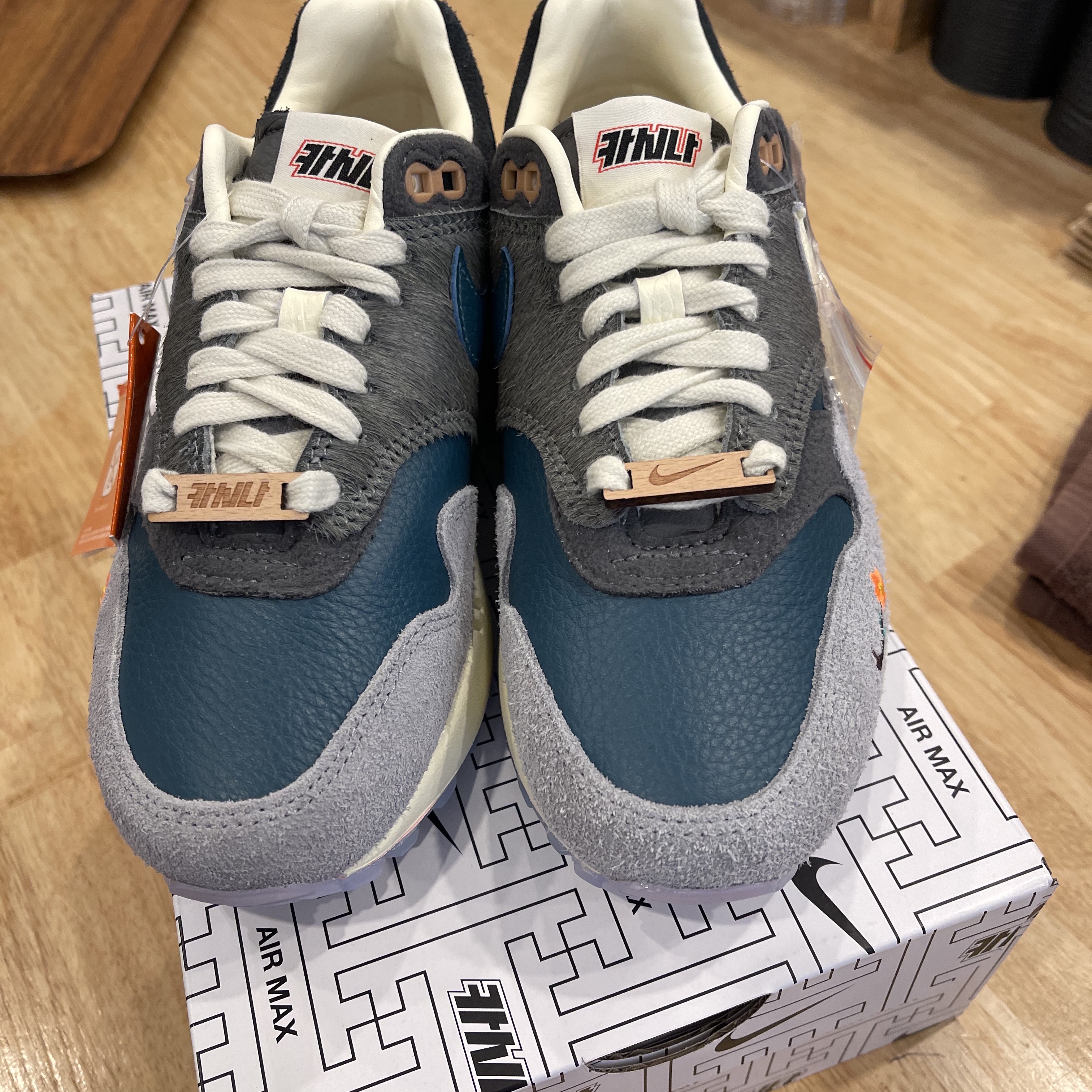 Nike x Kasina Air Max 1 SP Won-Ang Particle Grey 착용 스타일 - 2