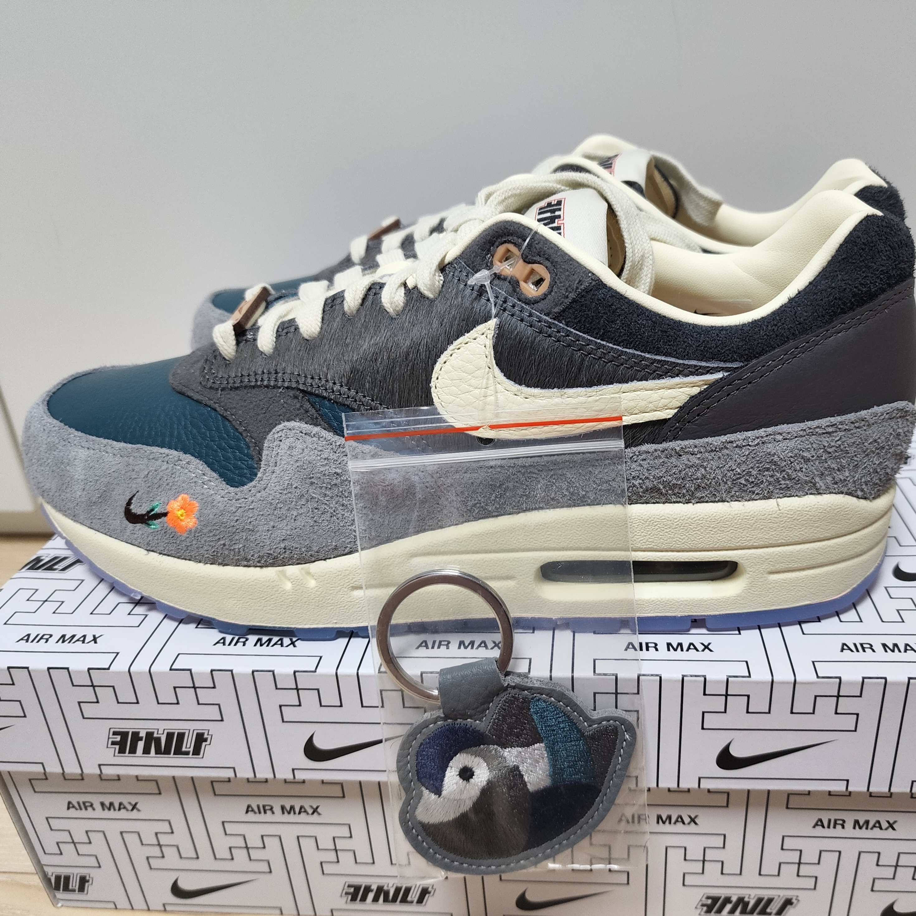 Nike x Kasina Air Max 1 SP Won-Ang Particle Grey 착용 스타일 - 3