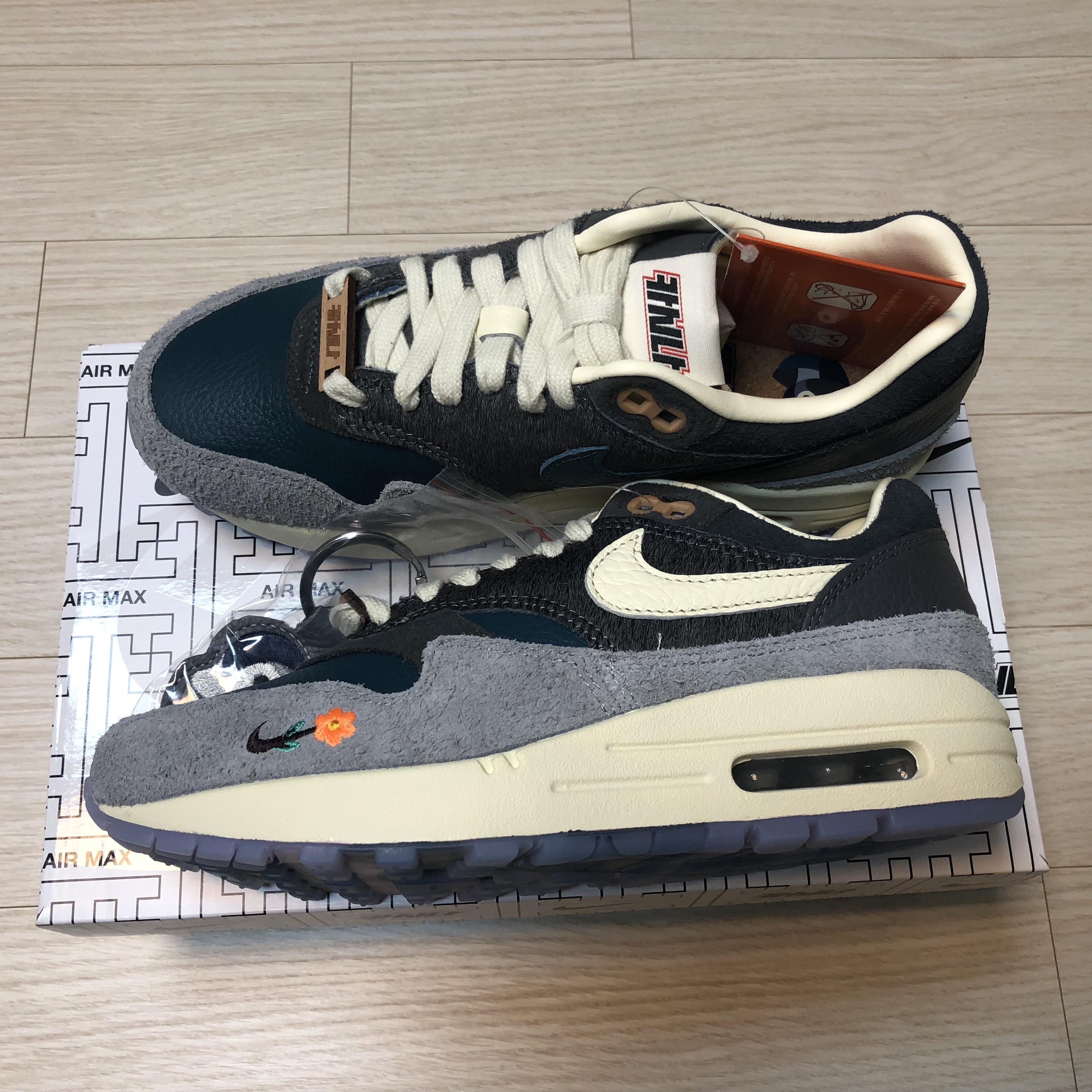 Nike x Kasina Air Max 1 SP Won-Ang Particle Grey 착용 스타일 - 2
