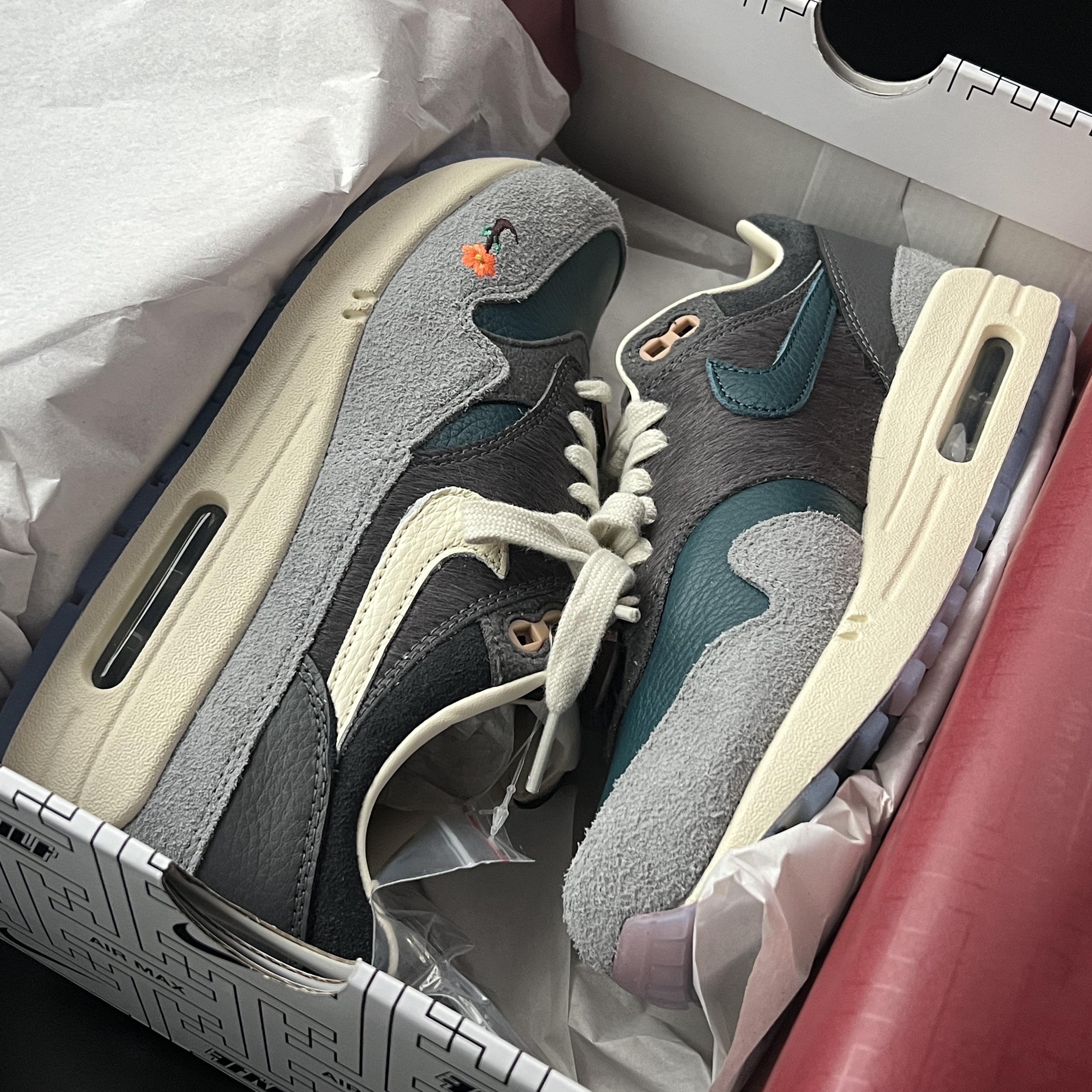 Nike x Kasina Air Max 1 SP Won-Ang Particle Grey 착용 스타일