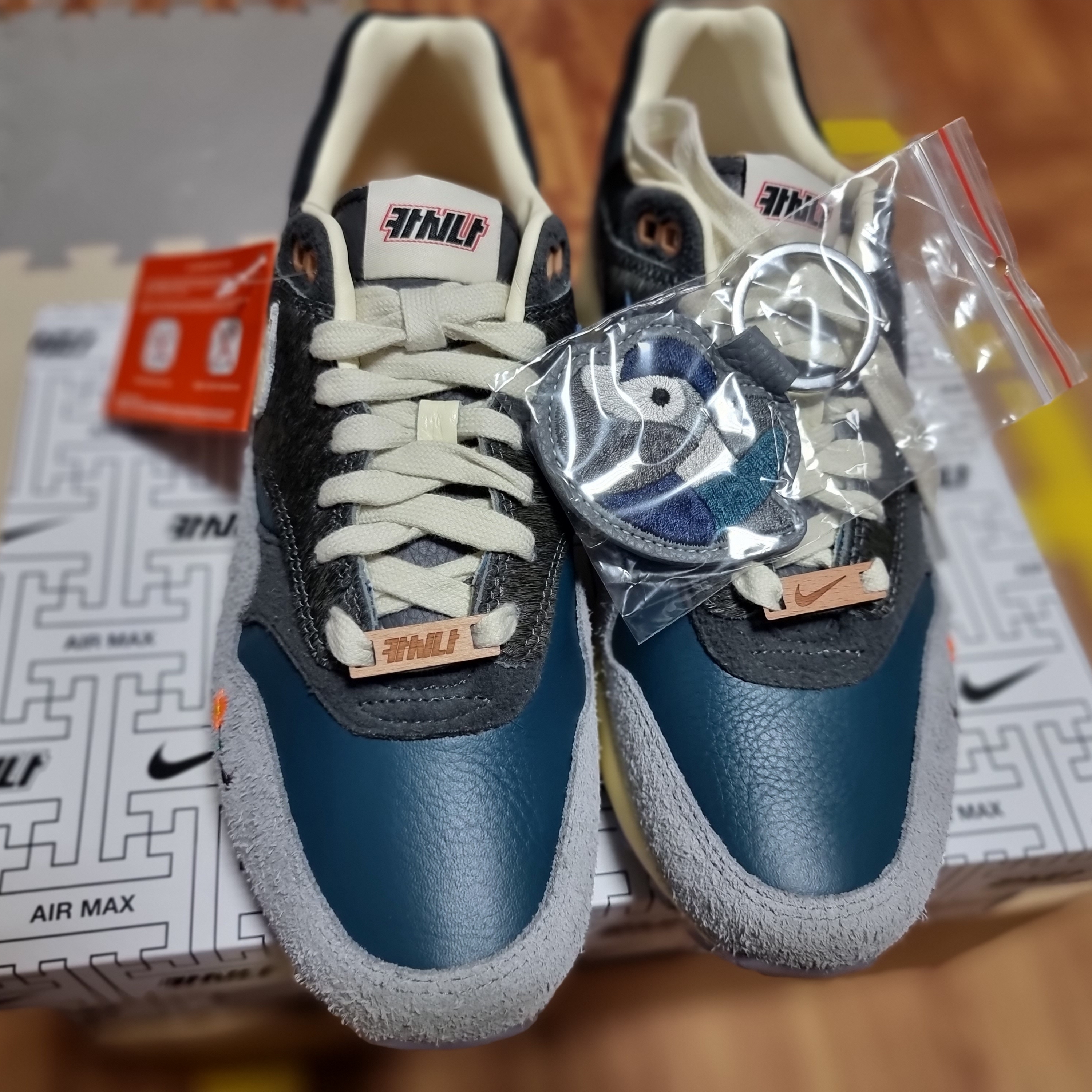 Nike x Kasina Air Max 1 SP Won-Ang Particle Grey 착용 스타일 - 5