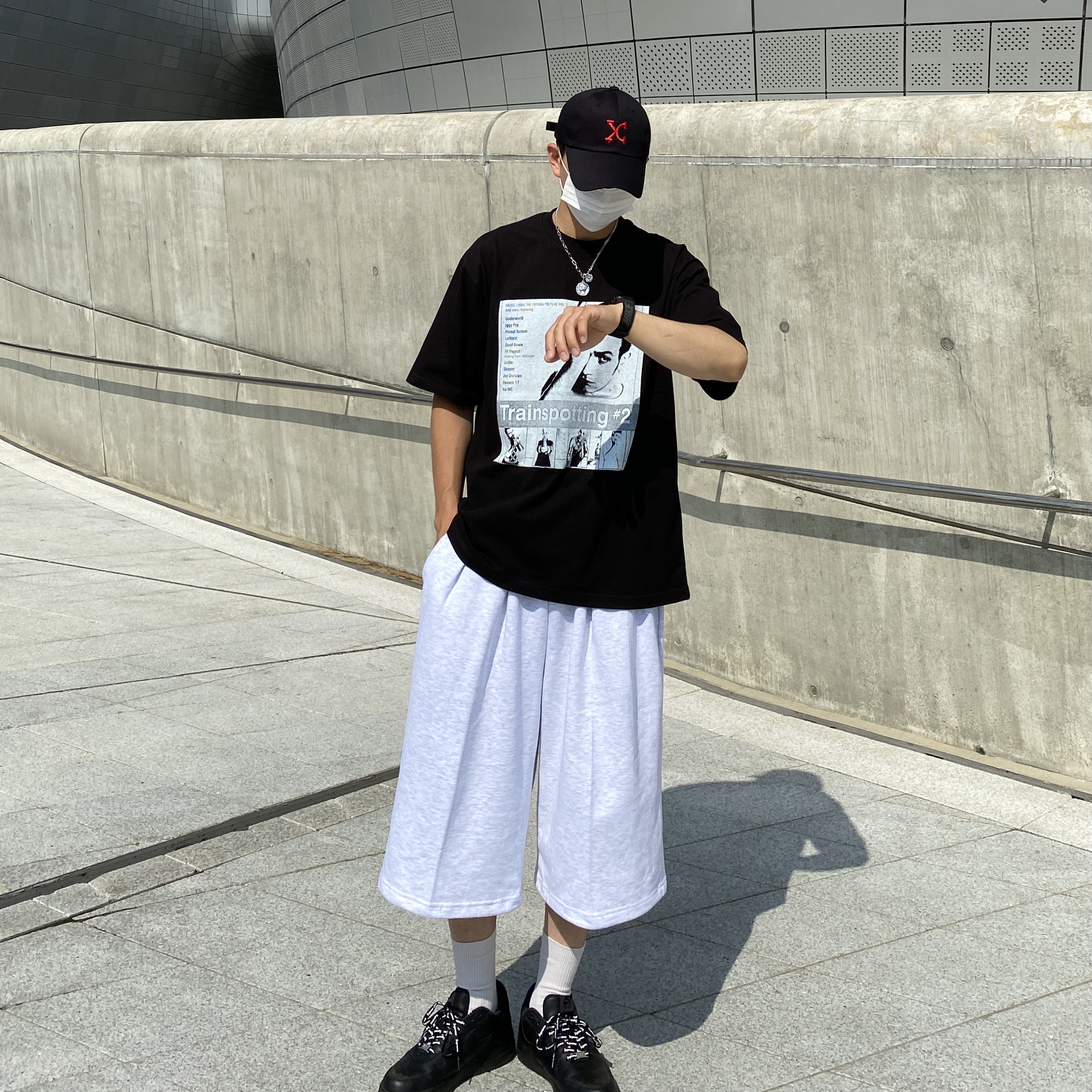 Nike x Supreme Air Force 1 Low Black 착용 스타일