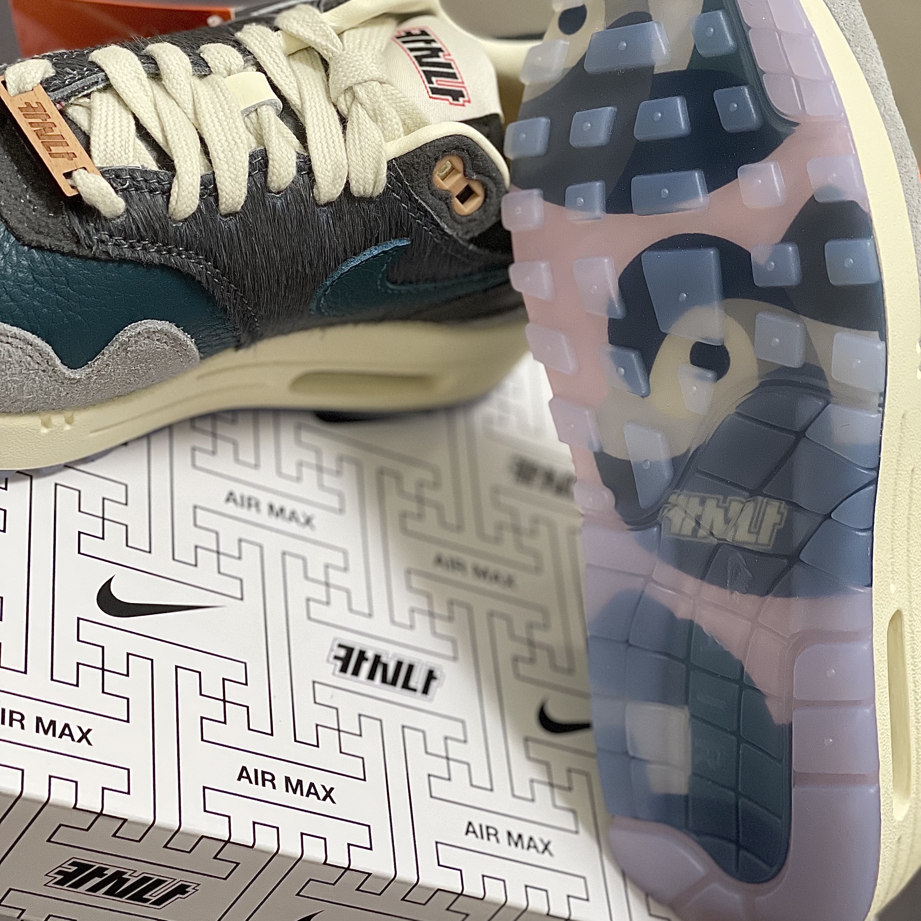 Nike x Kasina Air Max 1 SP Won-Ang Particle Grey 착용 스타일 - 2