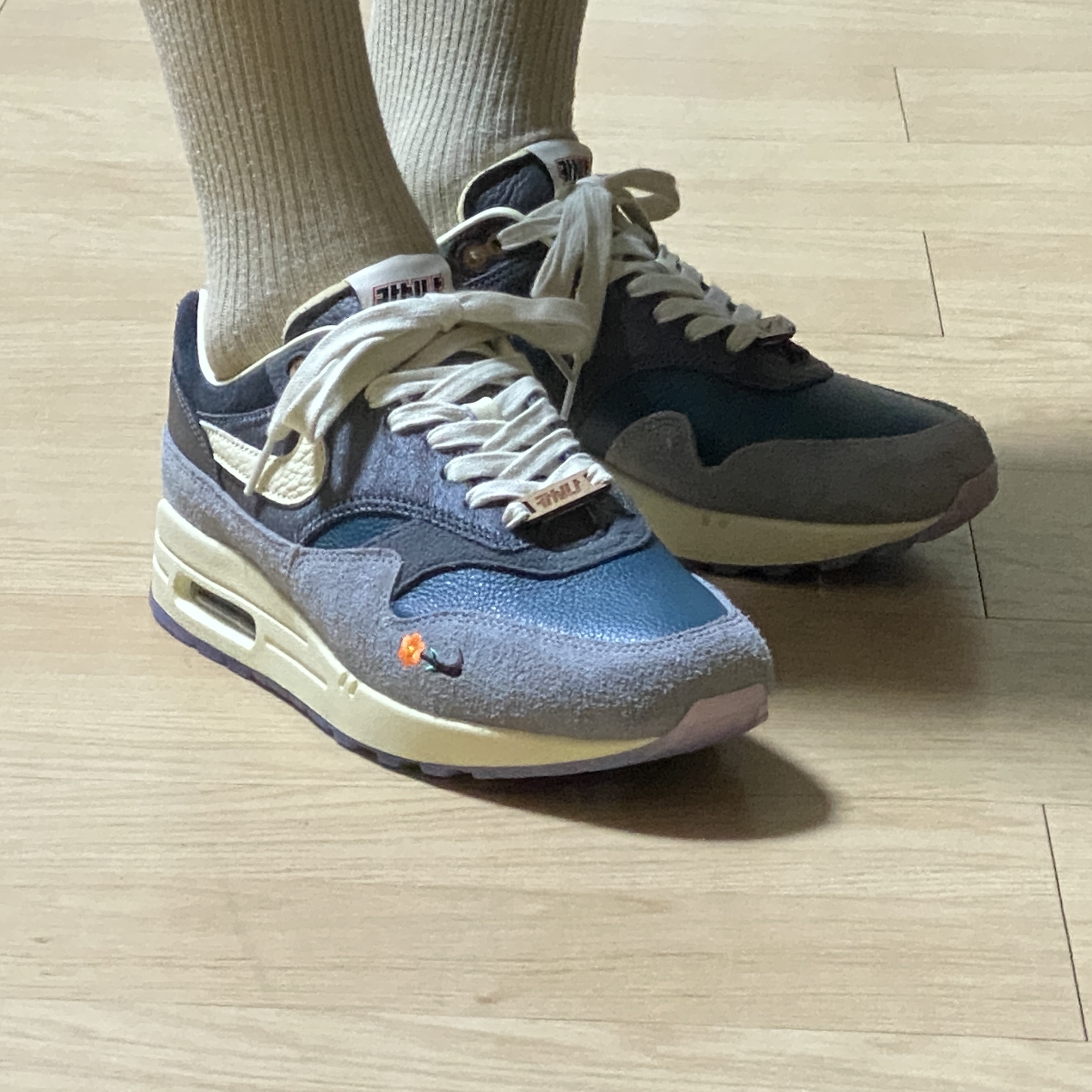 Nike x Kasina Air Max 1 SP Won-Ang Particle Grey 착용 스타일