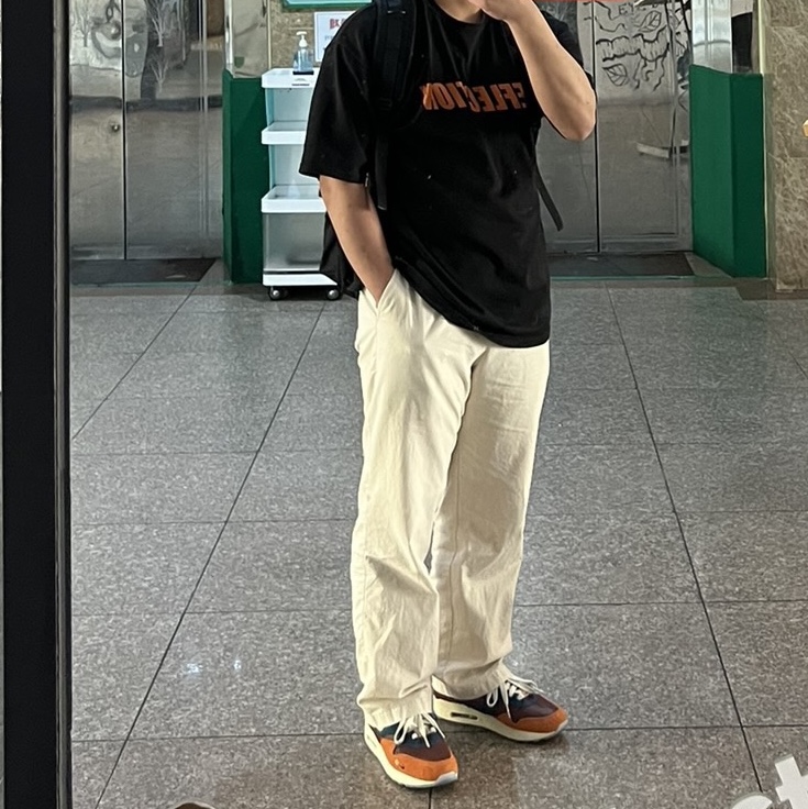 Nike x Kasina Air Max 1 SP Won-Ang Orange 착용 스타일 - 3