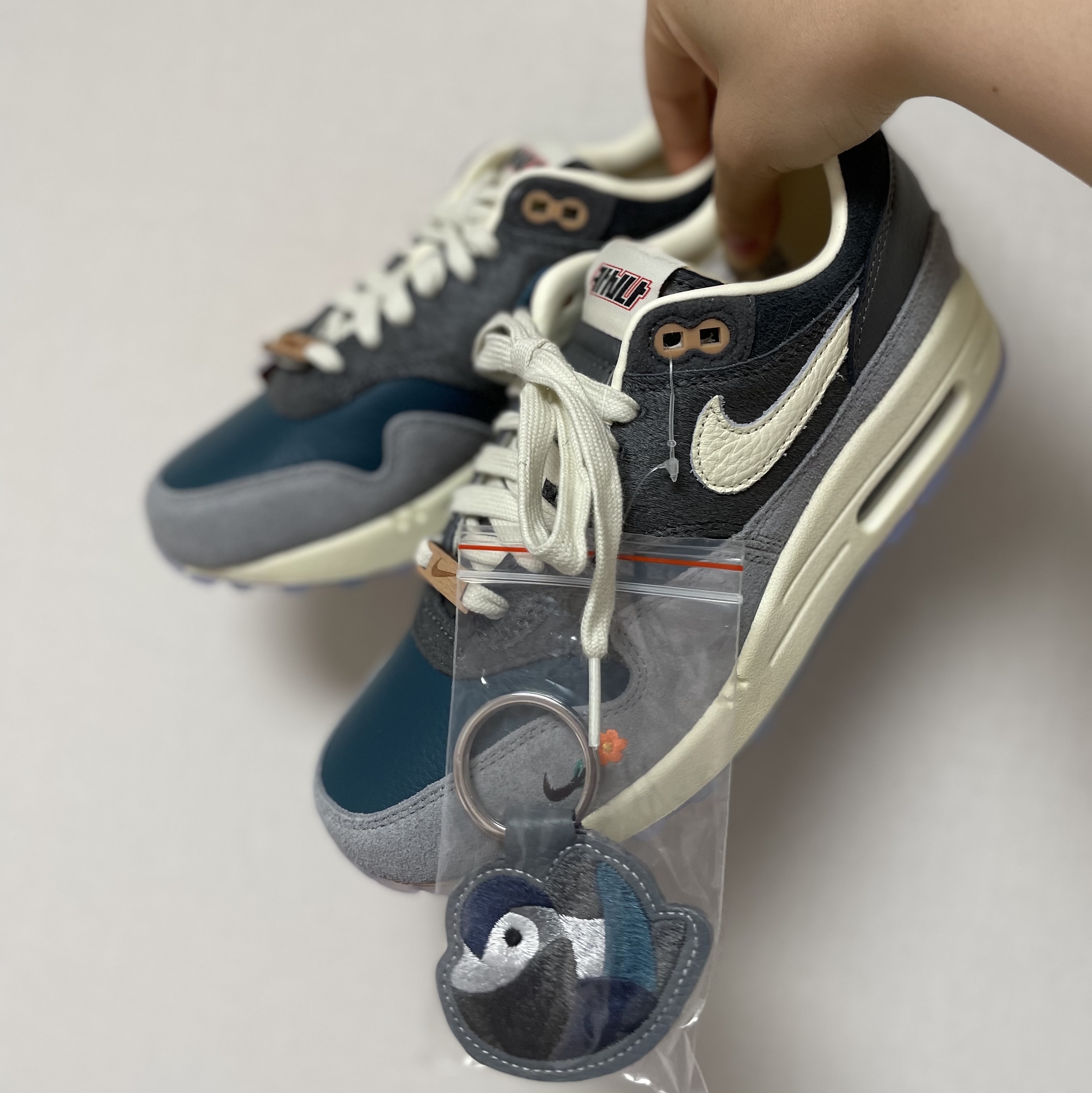 Nike x Kasina Air Max 1 SP Won-Ang Particle Grey 착용 스타일 - 2