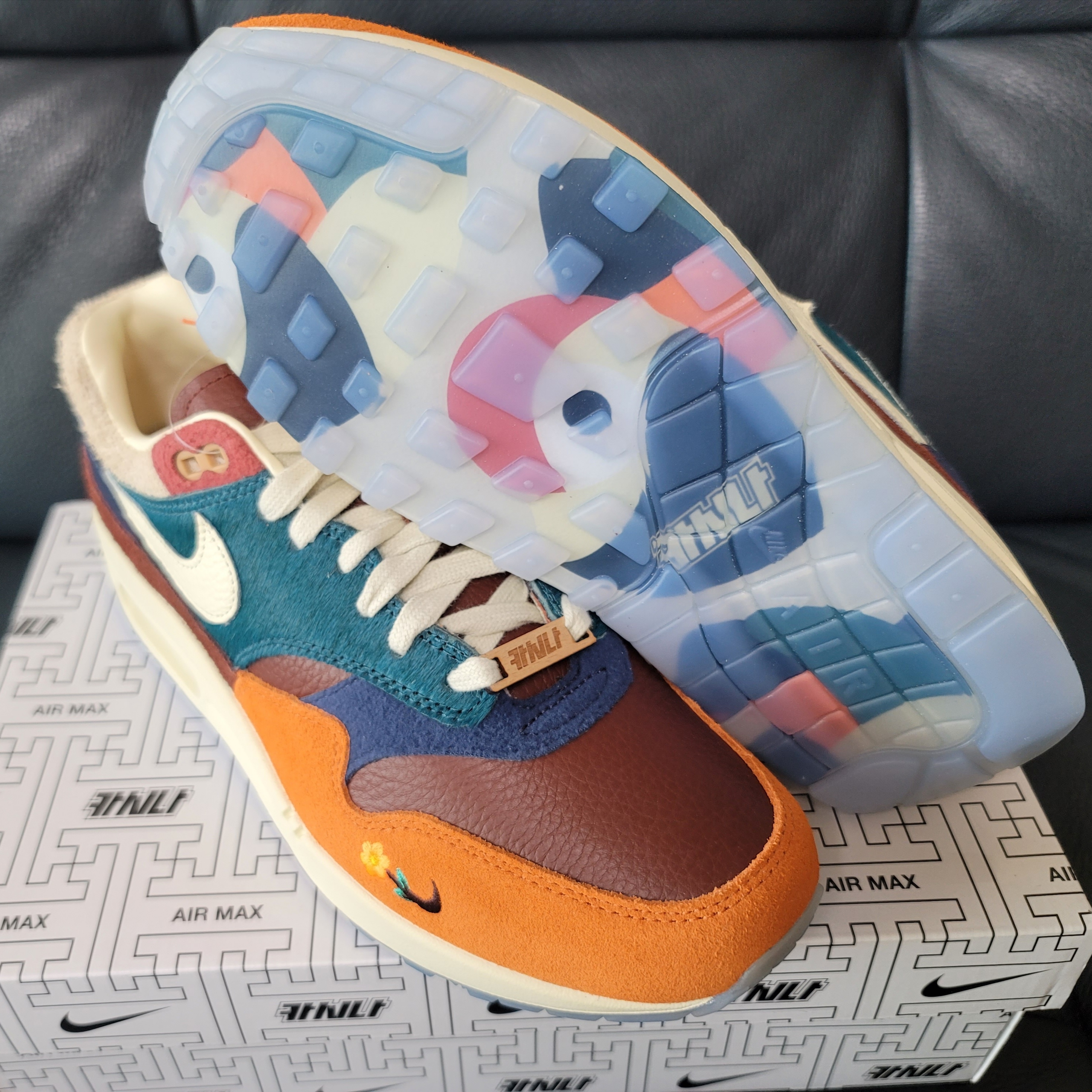 Nike x Kasina Air Max 1 SP Won-Ang Orange 착용 스타일 - 2