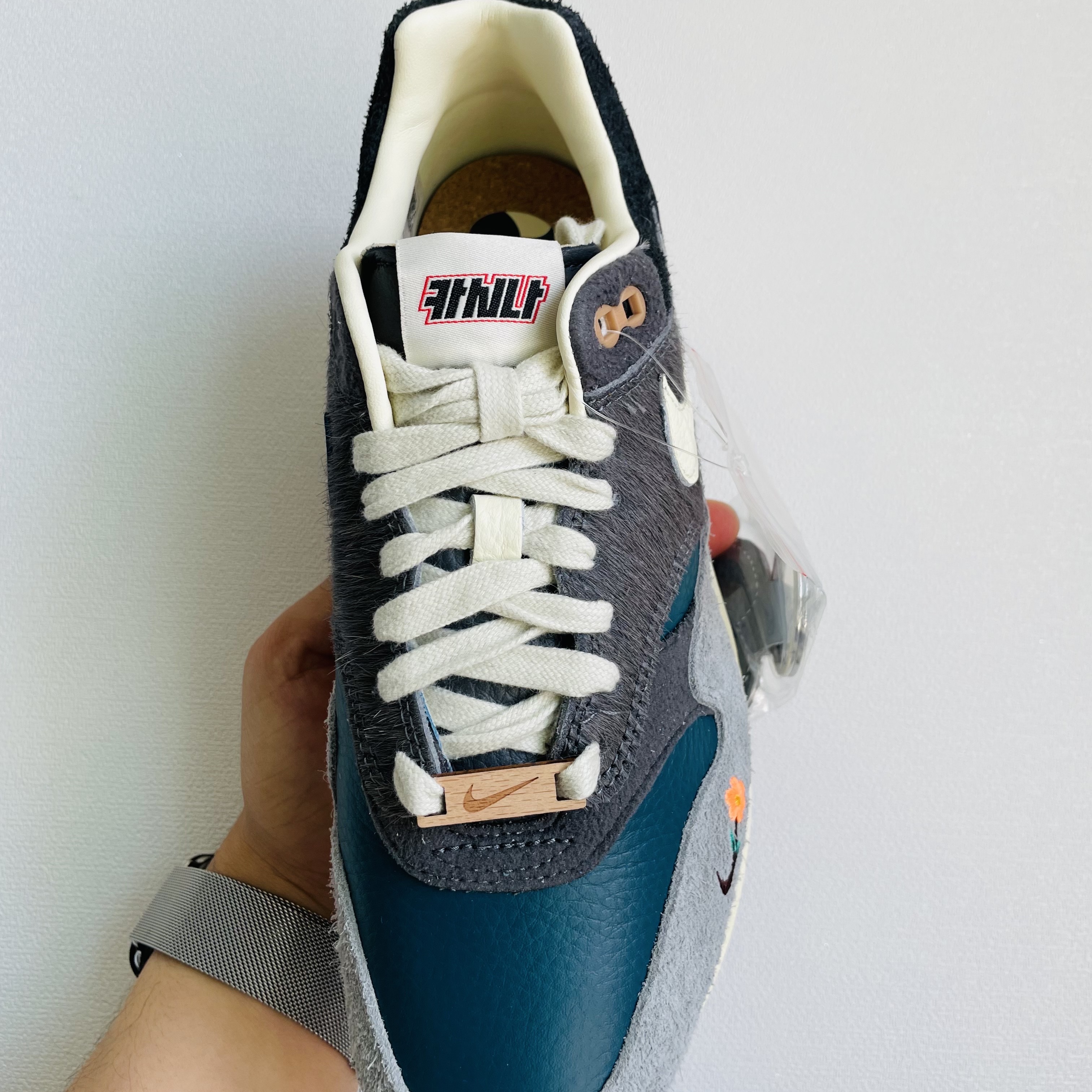 Nike x Kasina Air Max 1 SP Won-Ang Particle Grey 착용 스타일 - 4