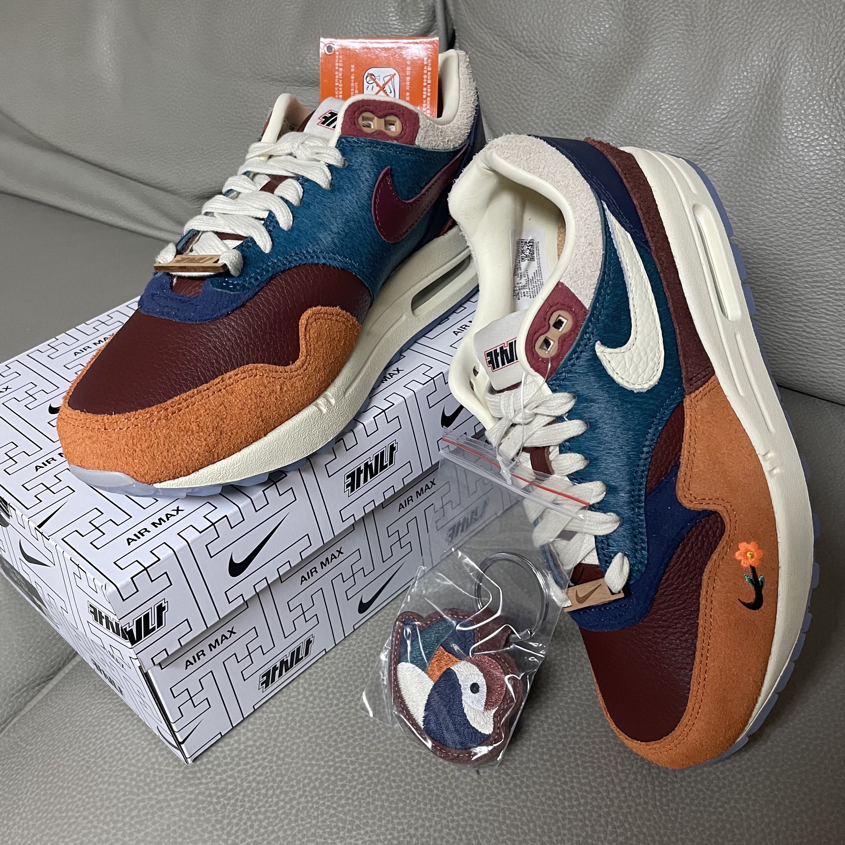 Nike x Kasina Air Max 1 SP Won-Ang Orange 착용 스타일