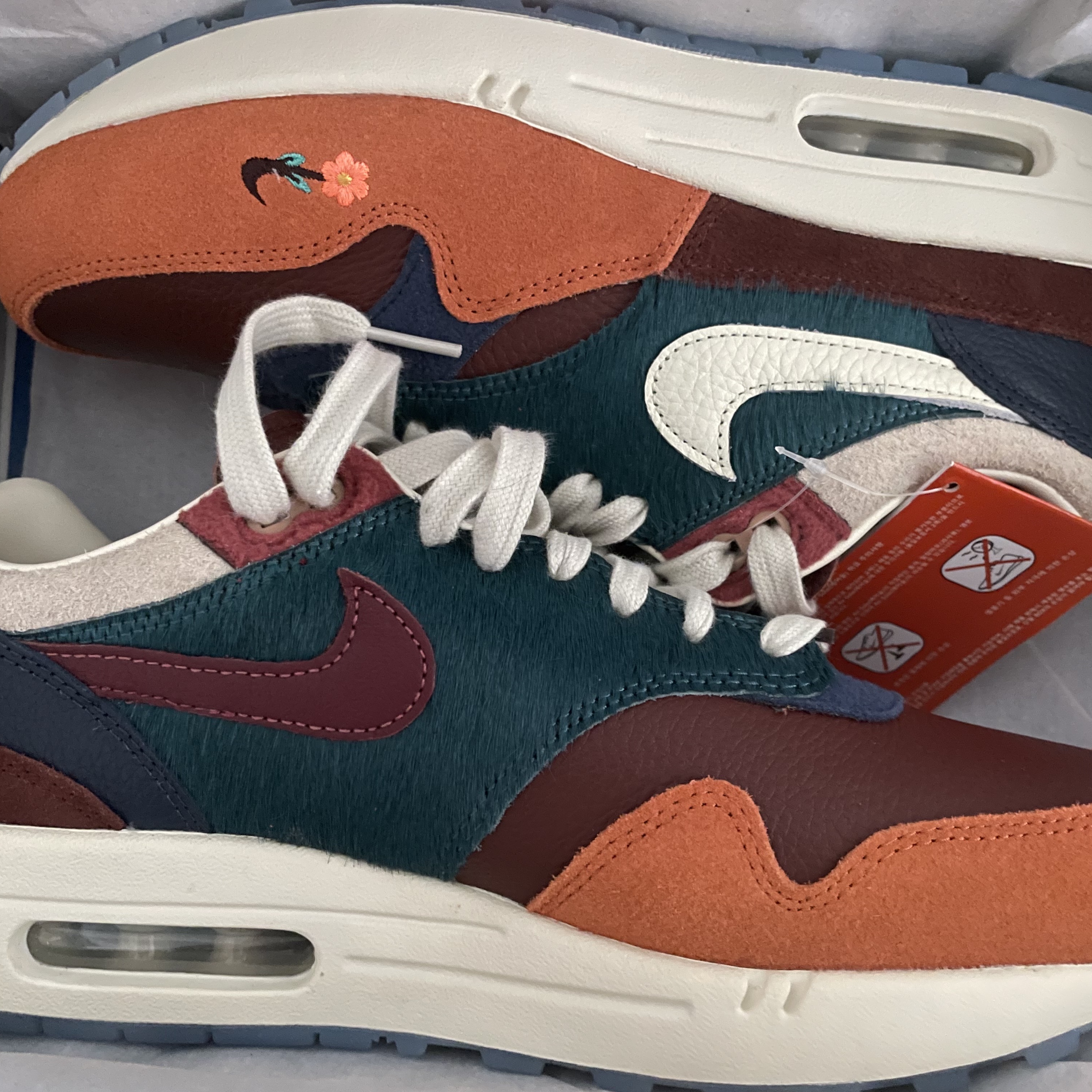Nike x Kasina Air Max 1 SP Won-Ang Orange 착용 스타일 - 1