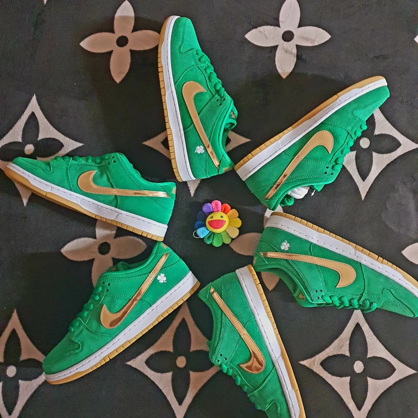 Nike SB Dunk Low Pro Shamrock 착용 스타일 - 1