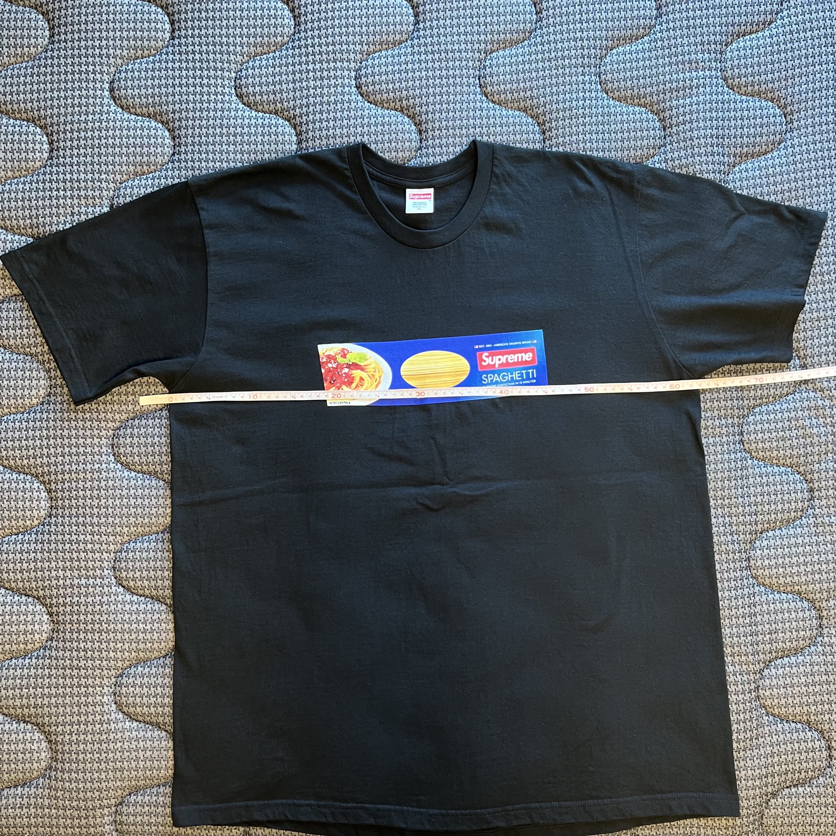 Supreme Spaghetti T-Shirt Black - 21FW 착용 스타일