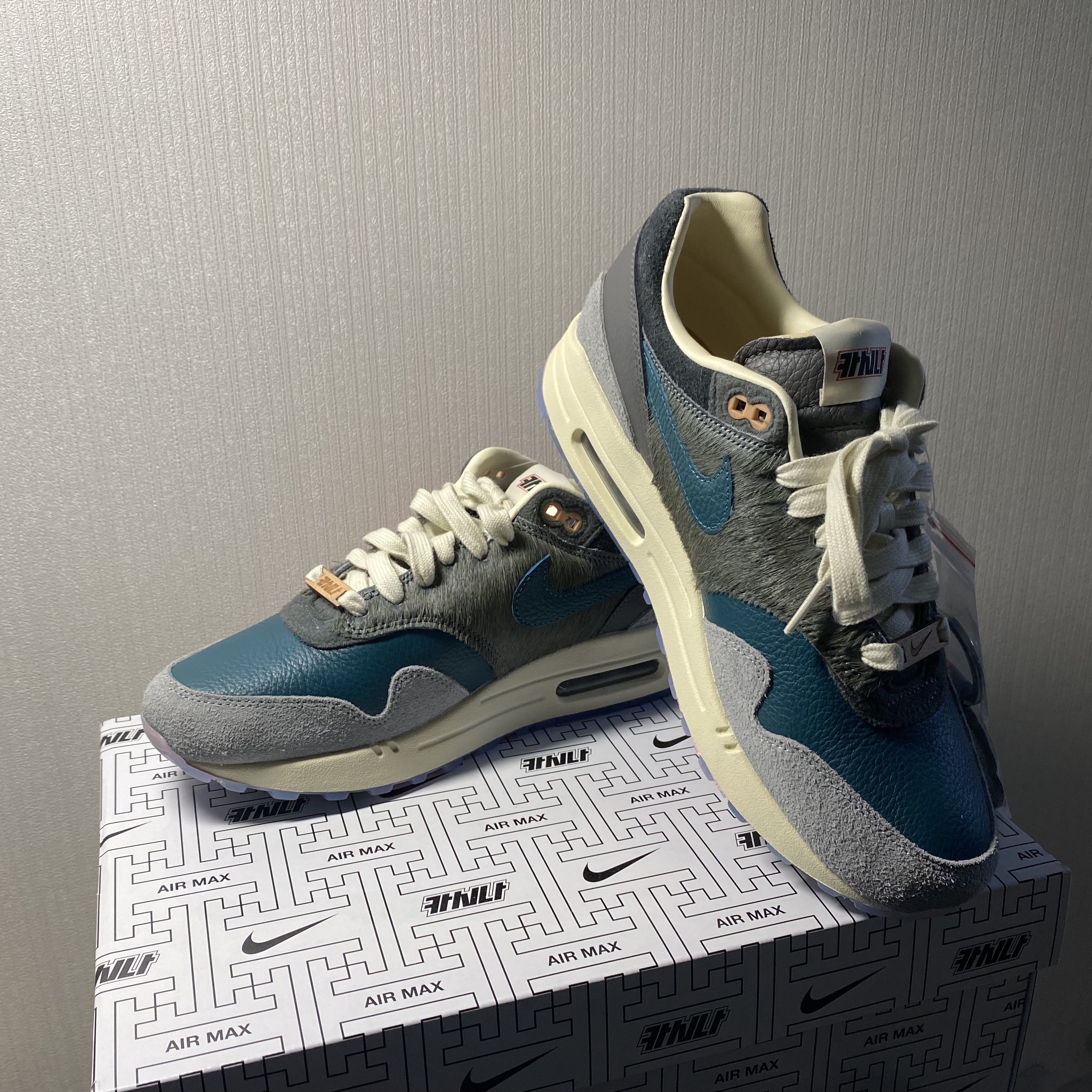 Nike x Kasina Air Max 1 SP Won-Ang Particle Grey 착용 스타일
