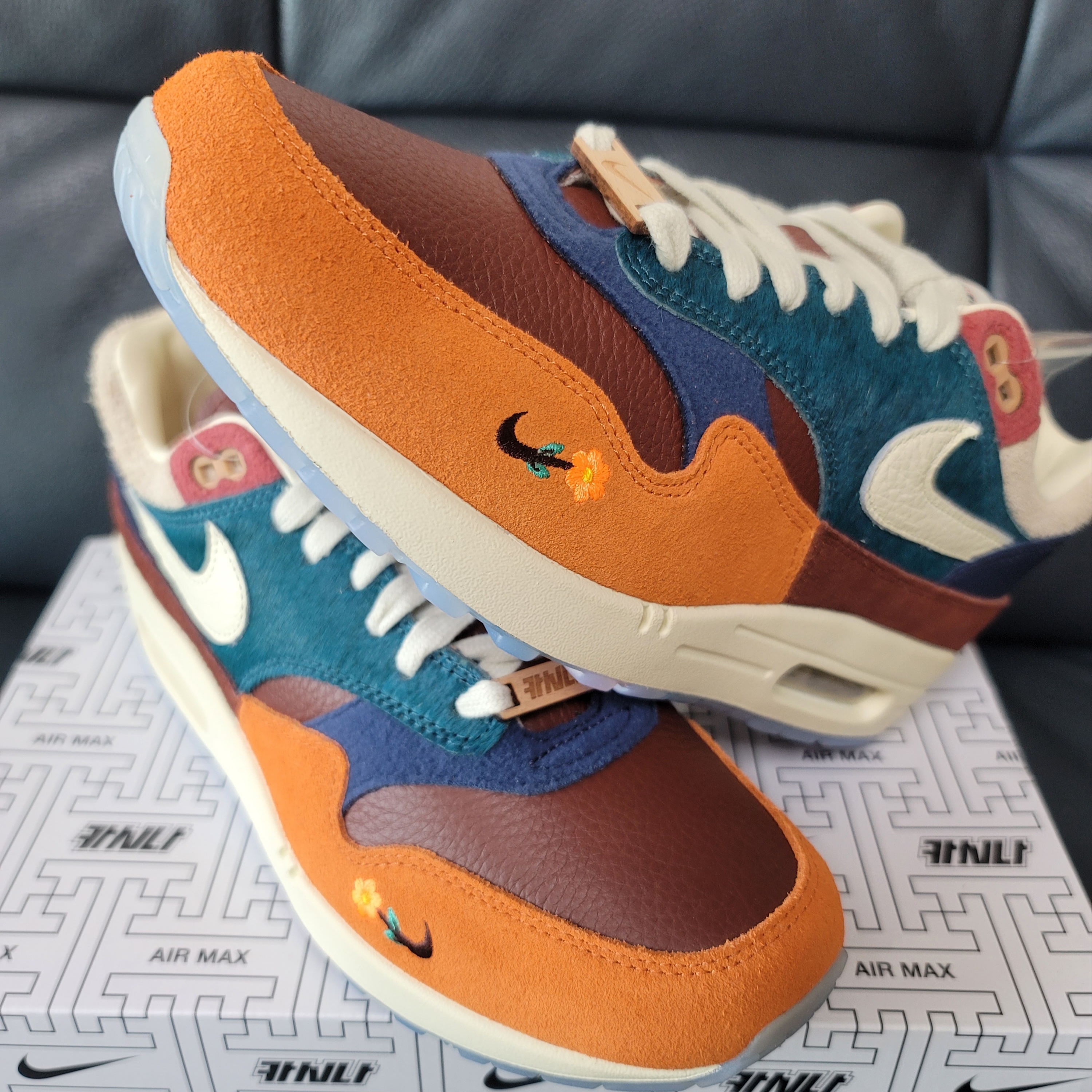 Nike x Kasina Air Max 1 SP Won-Ang Orange 착용 스타일 - 1