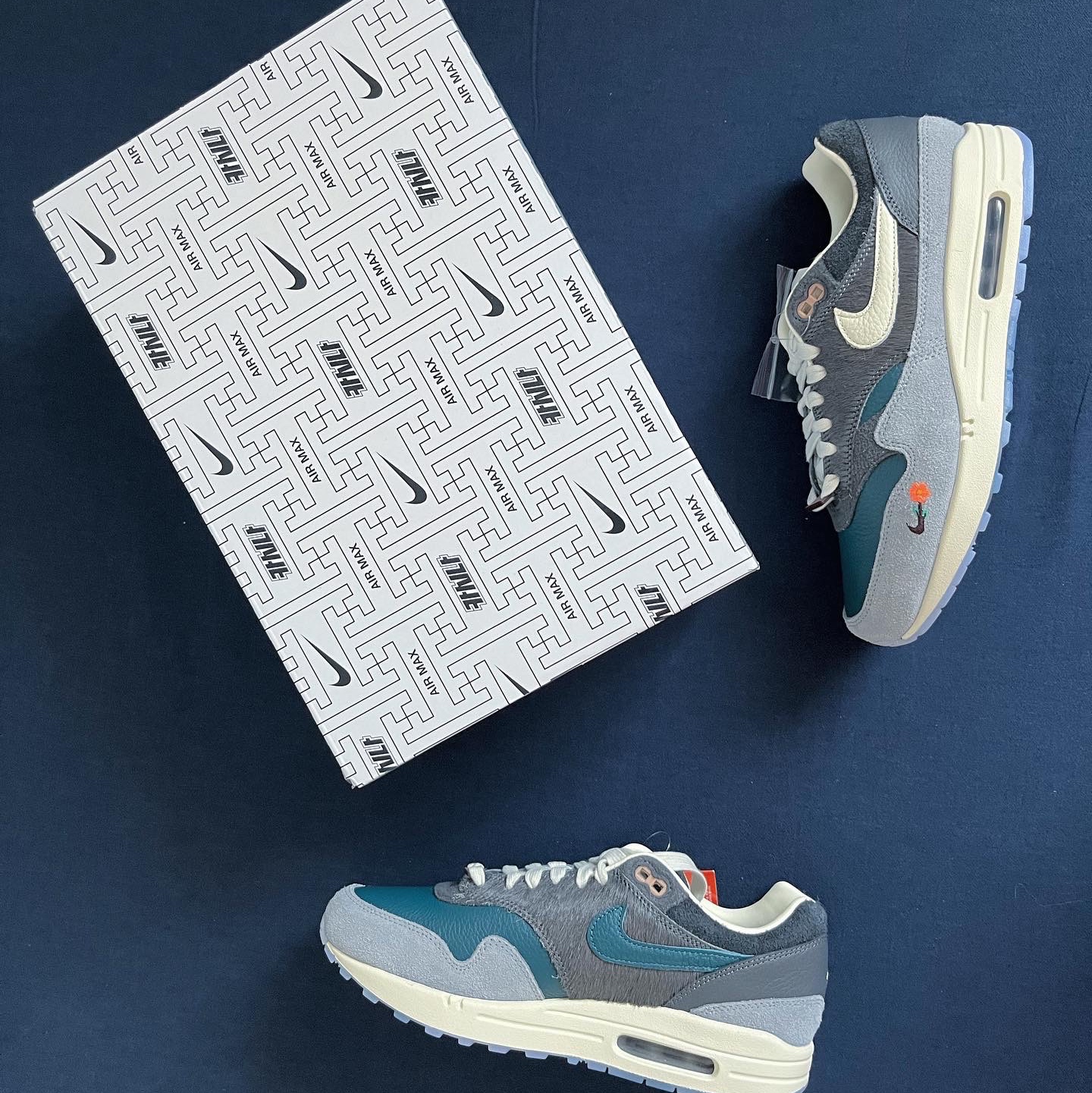 Nike x Kasina Air Max 1 SP Won-Ang Particle Grey 착용 스타일