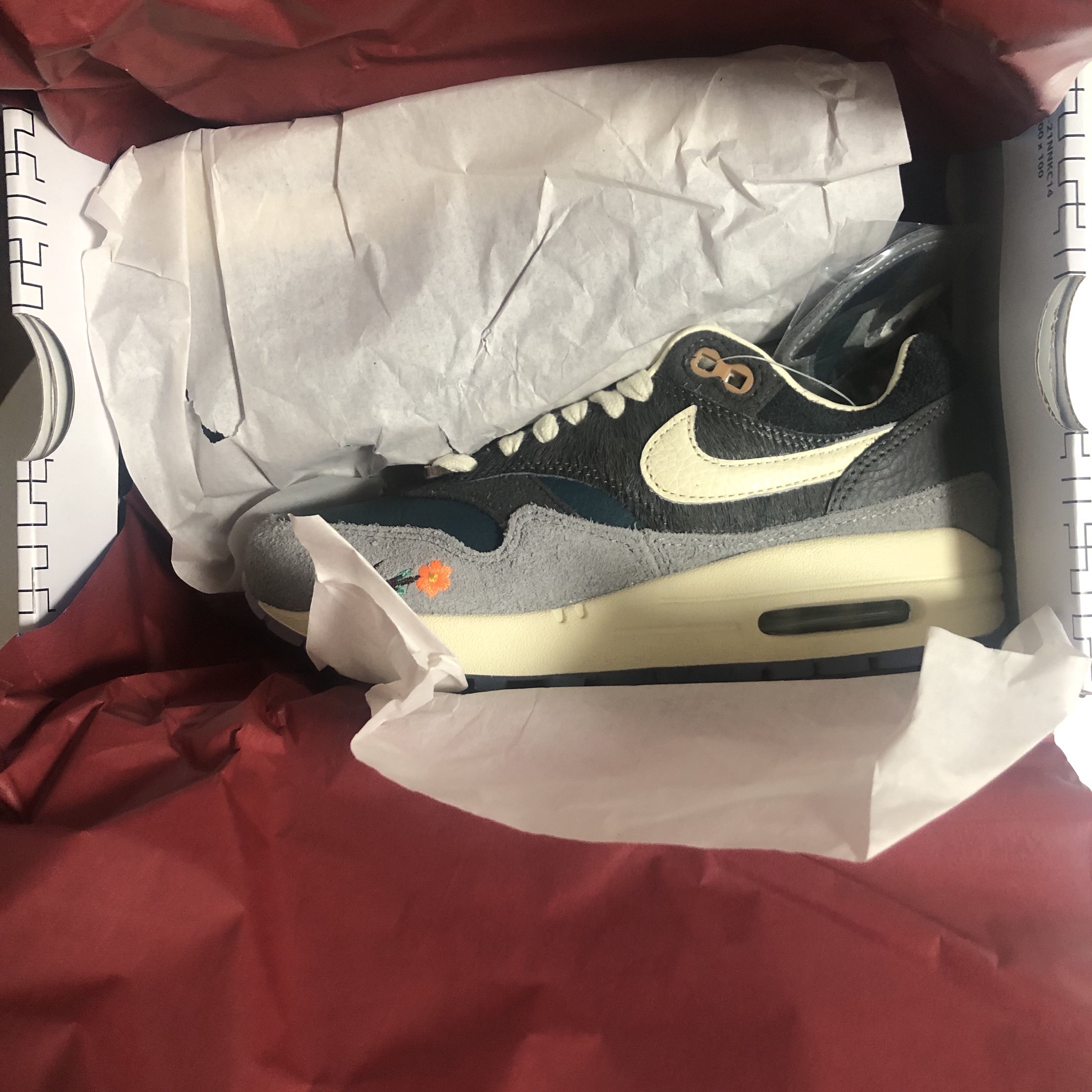 Nike x Kasina Air Max 1 SP Won-Ang Particle Grey 착용 스타일