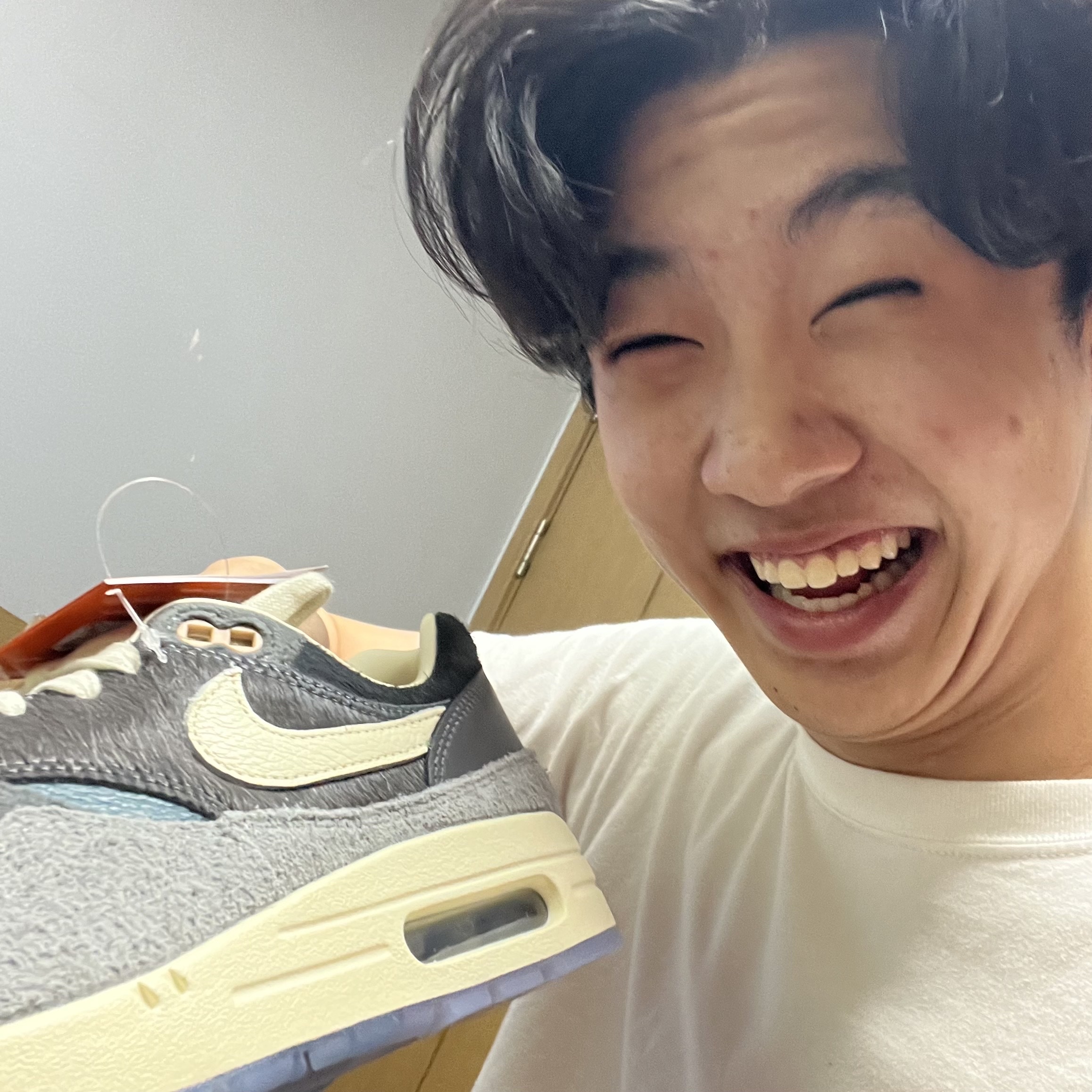 Nike x Kasina Air Max 1 SP Won-Ang Particle Grey 착용 스타일 - 1