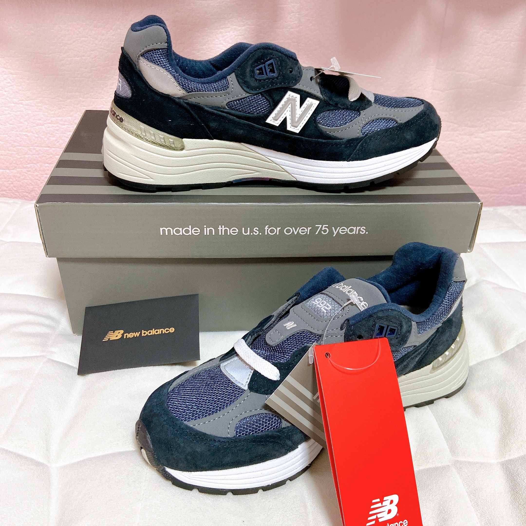New Balance 992 Made in USA Navy 착용 스타일